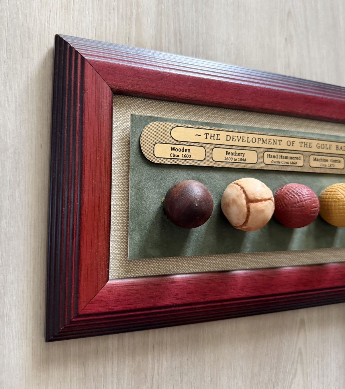 Vintage Vintage The Development Of The Golf Ball Framed 3D Wall Size ONE SIZE - 5 Thumbnail