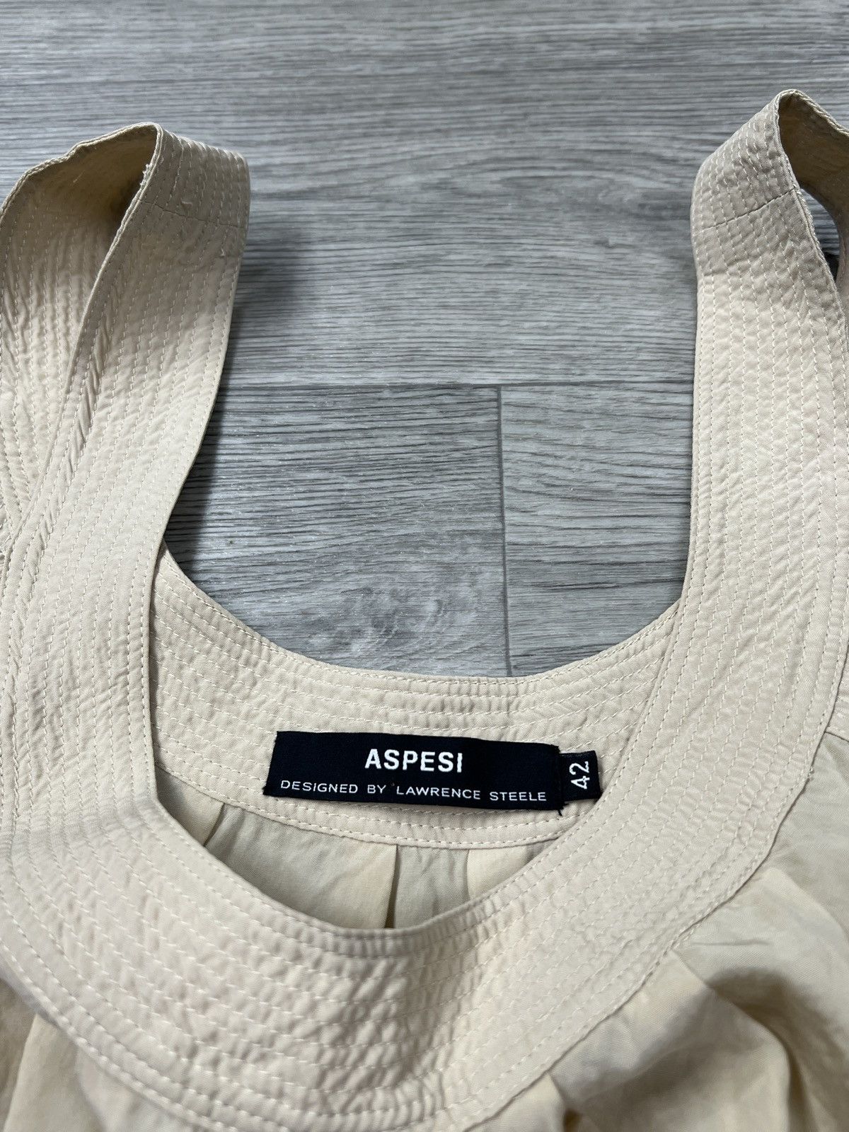 Aspesi Aspesi Lawrence Steele Beige Cupro Flowy Tank Top 42 Size M / US 6-8 / IT 42-44 - 3 Thumbnail
