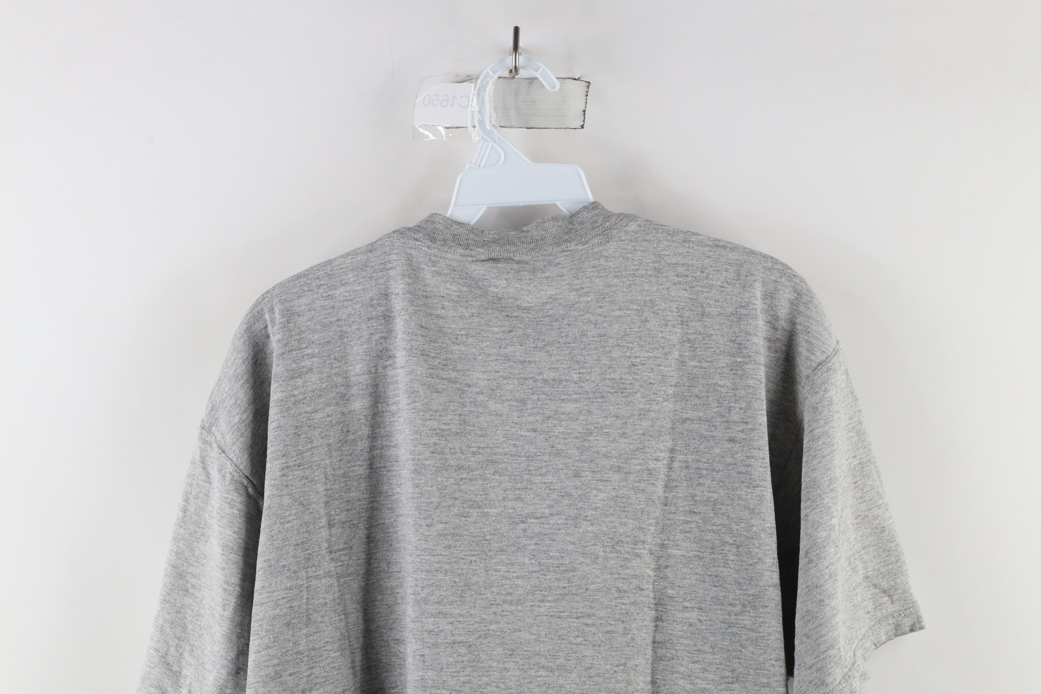 Vintage Vintage 90s Streetwear Blank Short Sleeve T-Shirt Gray Size US L / EU 52-54 / 3 - 9 Thumbnail