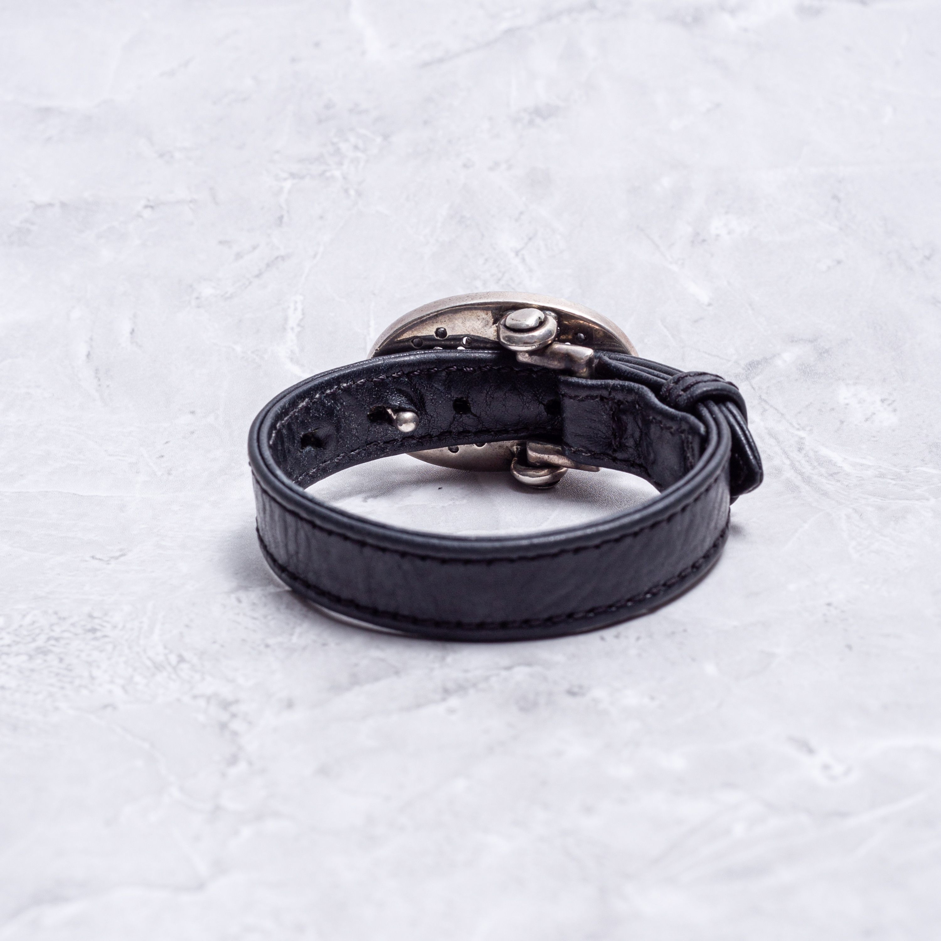 Chrome Hearts CHROME HEARTS Leather Bracelet Tiny Classic Oval Size ONE SIZE - 4 Thumbnail