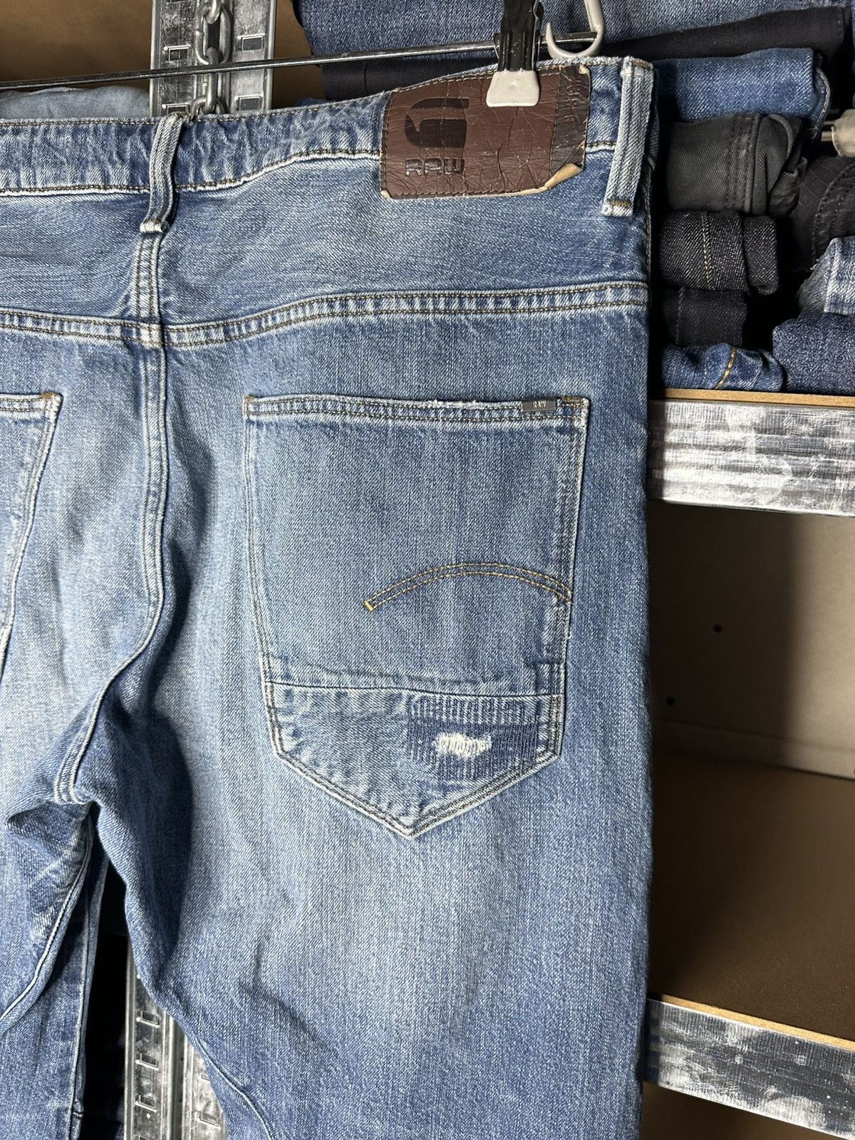 G-Star G-Star Raw Restored Denim Jeans Distressed Mens W34 L34 Size US 34 / EU 50 - 7 Thumbnail