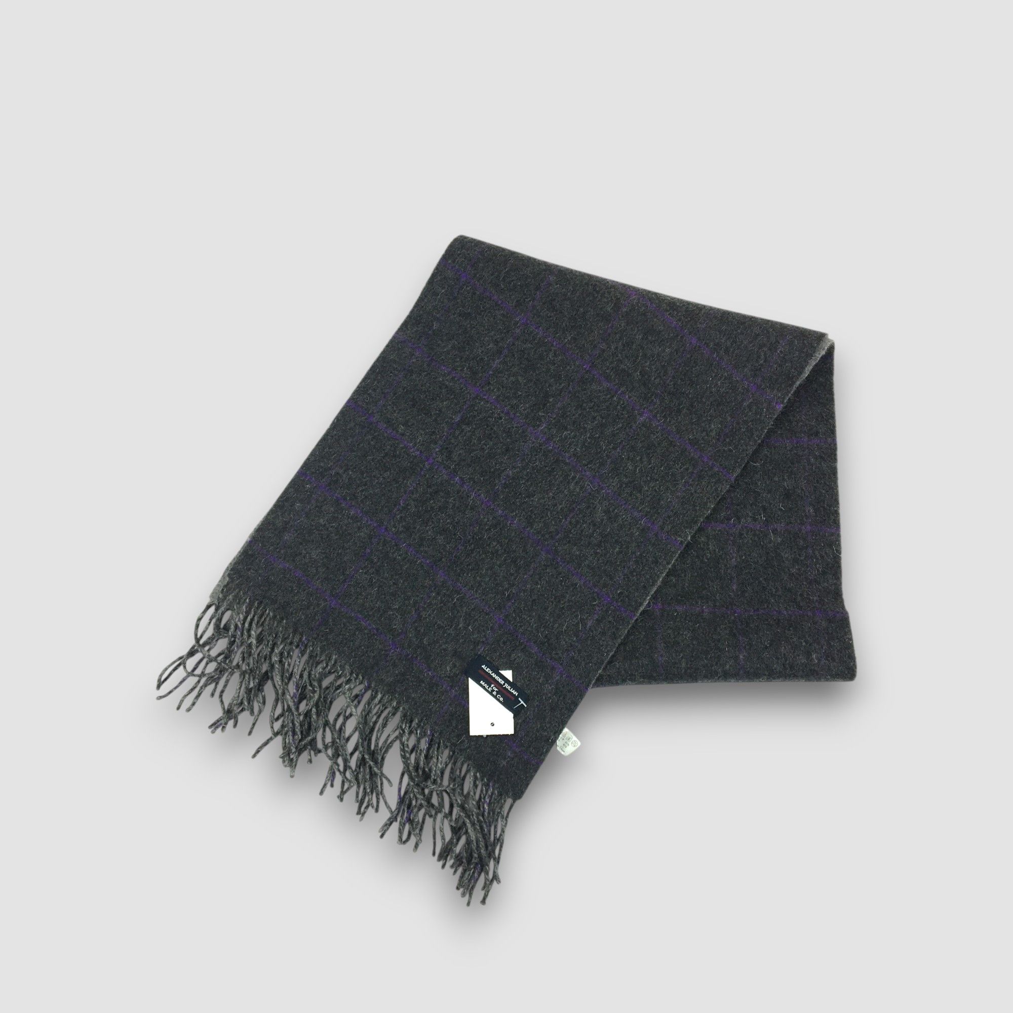 Alexander Julian Vintage Alexander Julian Scarf Wool Winter Fringe Scarves Size ONE SIZE - 1 Thumbnail