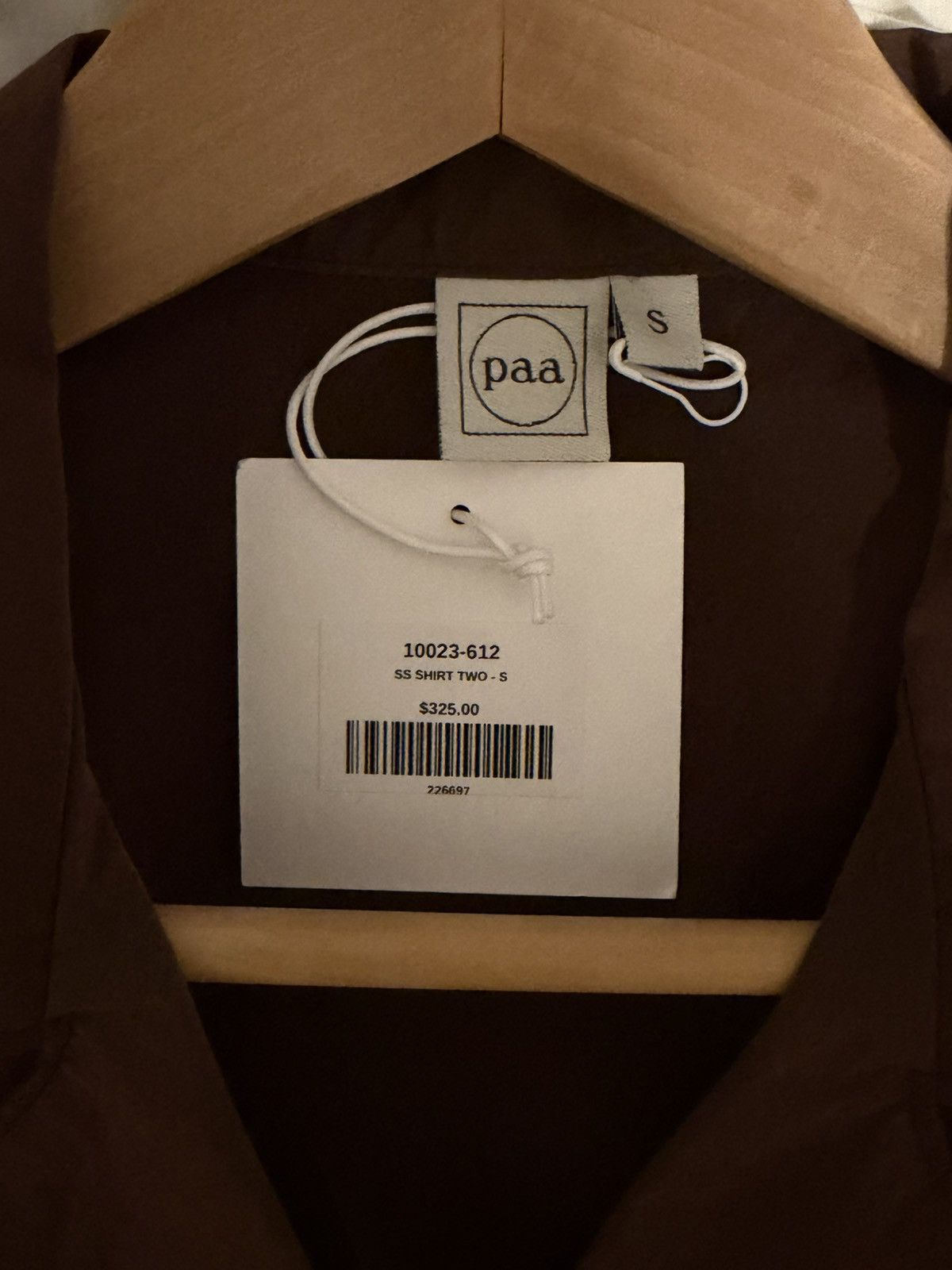 Paa HOUSE OF PAA SS SHIRT TWO BROWN Small Size US S / EU 44-46 / 1 - 6 Thumbnail