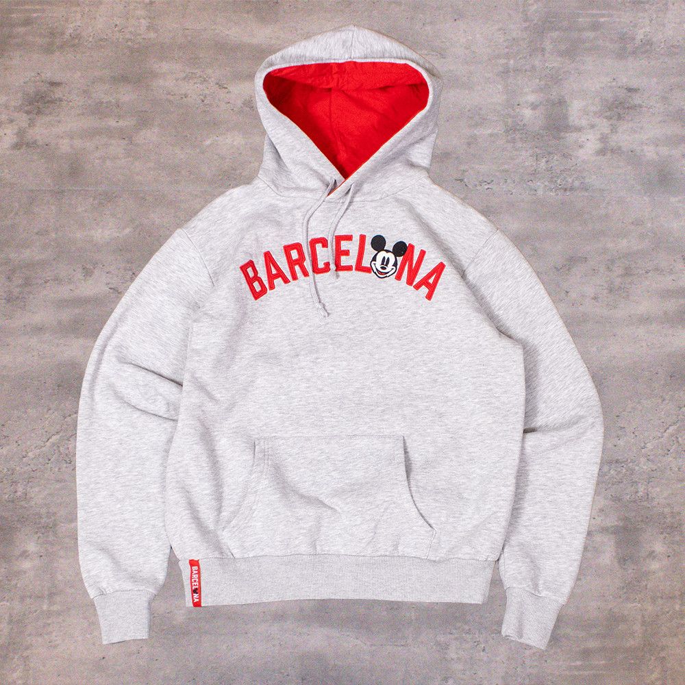Disney × Mickey Mouse × Vintage Disney Land Barcelona Mickey Mouse Grey Hoodie Sweater Size US M / EU 48-50 / 2 - 1 Thumbnail