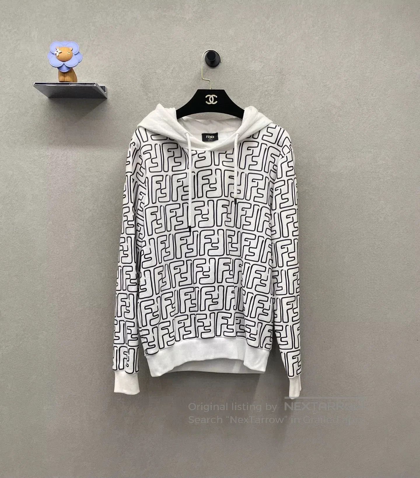 Fendi Fendi Double F Logo White Hoodie. Size US S / EU 44-46 / 1 - 1 Thumbnail