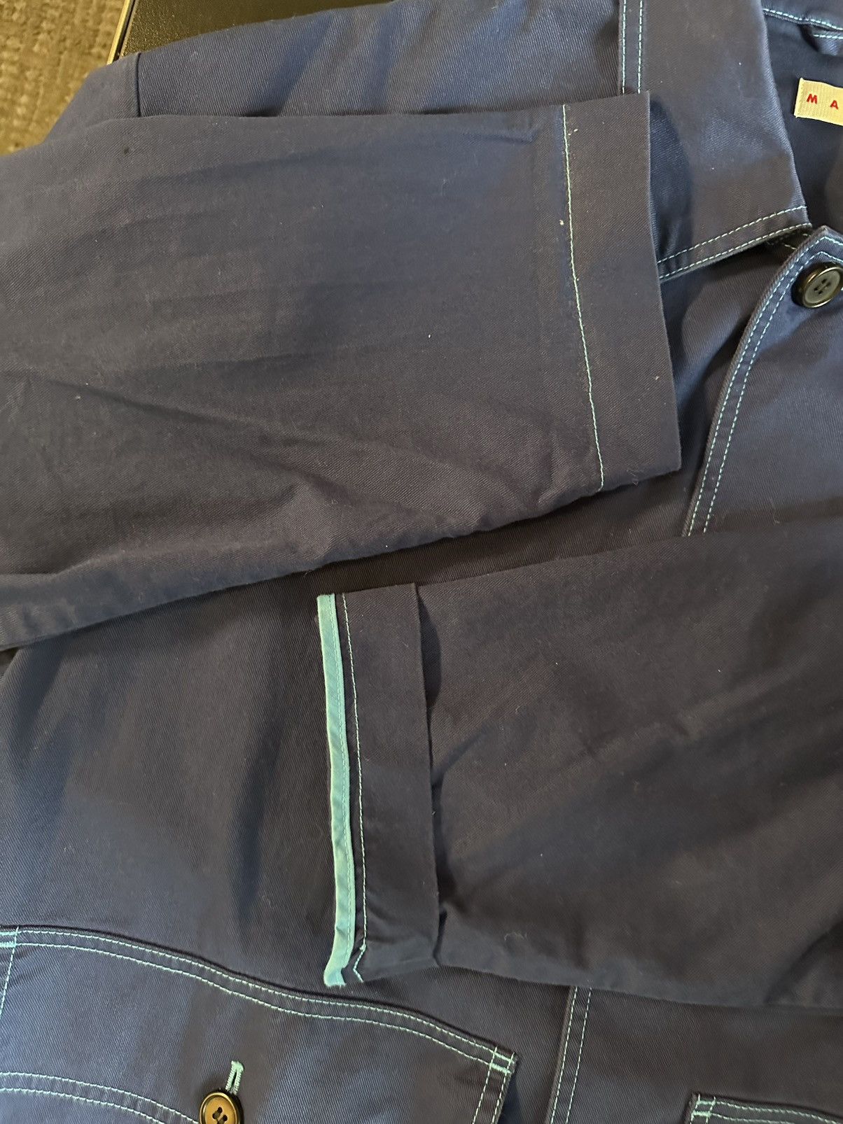 Marni × Uniqlo RARE MARNI X UNIQLO BLUE CHORE JACKET Size US L / EU 52-54 / 3 - 6 Thumbnail