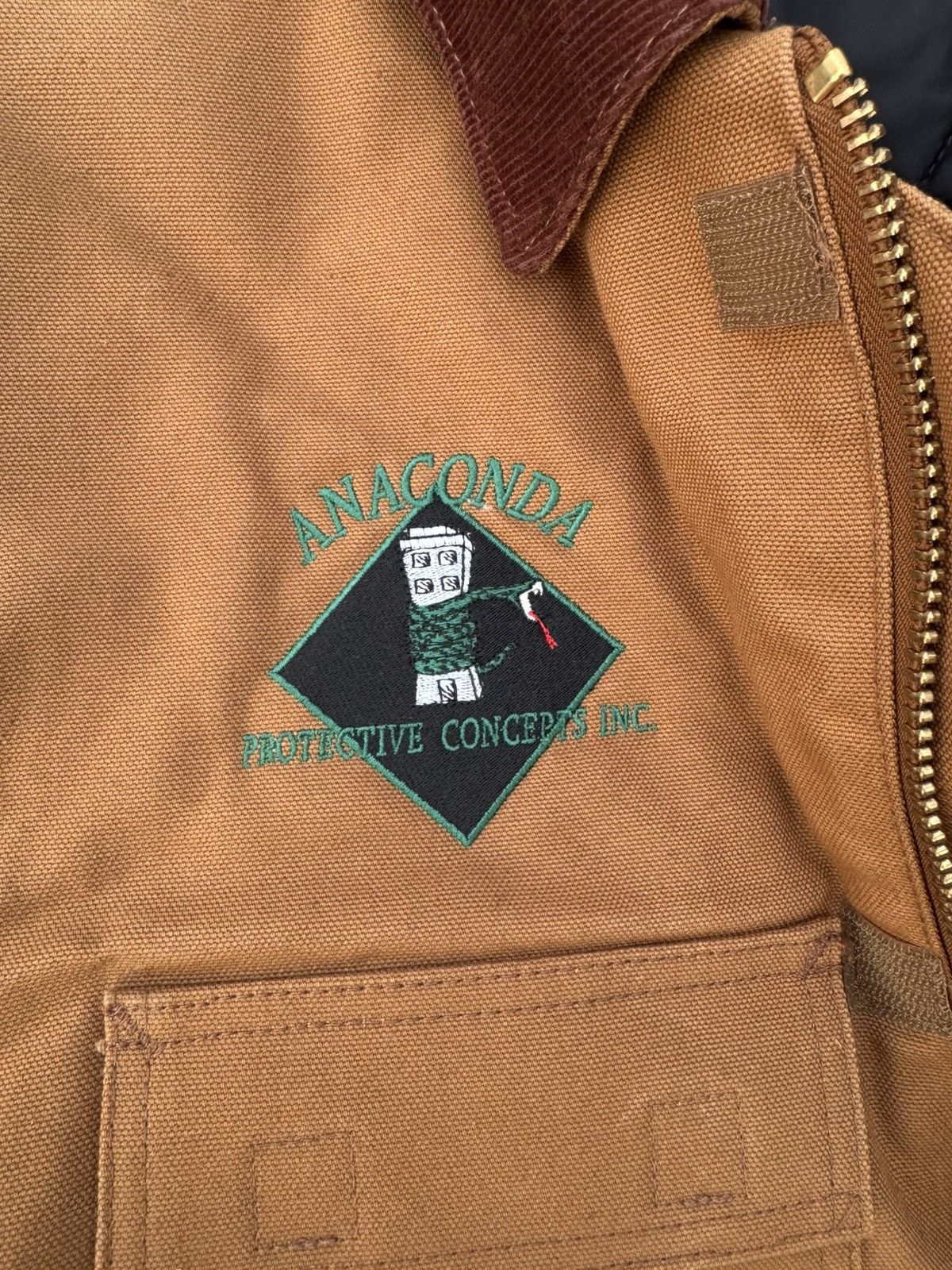 Carhartt Men’s XL Carhartt Firm Duck Coat with Embroidered Snake Logo Size US XL / EU 56 / 4 - 2 Thumbnail