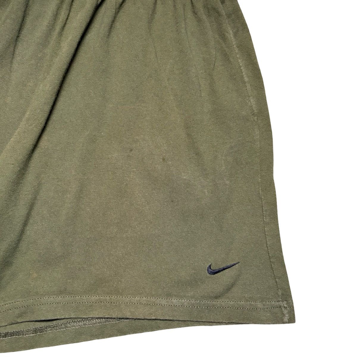 Nike Vintage Y2K Nike Army Green Gym Shorts Cotton Mens XL Size US 32 / EU 48 - 2 Thumbnail