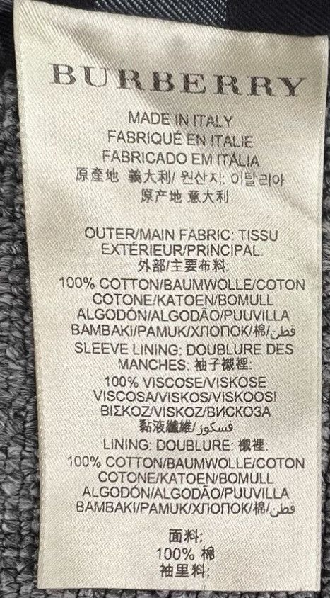 Burberry Burberry Navy Collared Cotton Long Sleeve Trench Coat K12 Size US M / EU 48-50 / 2 - 7 Thumbnail