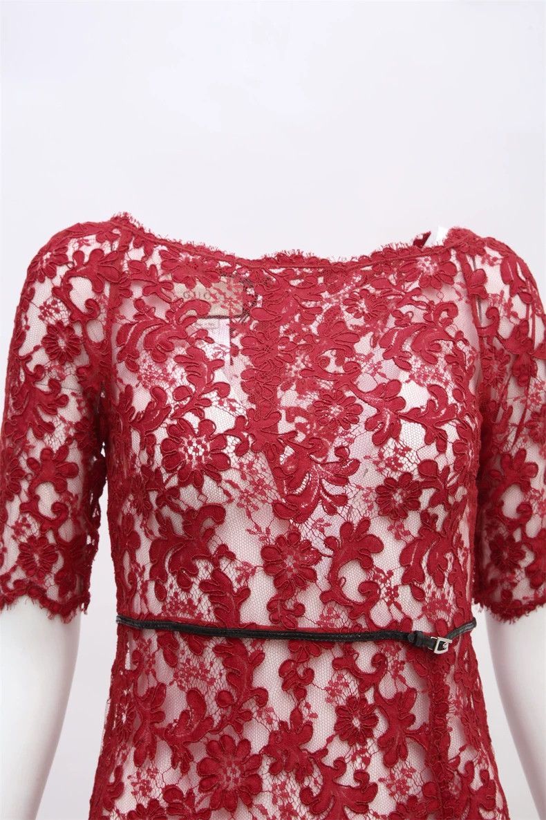 Gucci GucciRed silk dress Size XXS / US 00 / IT 34 - 4 Thumbnail