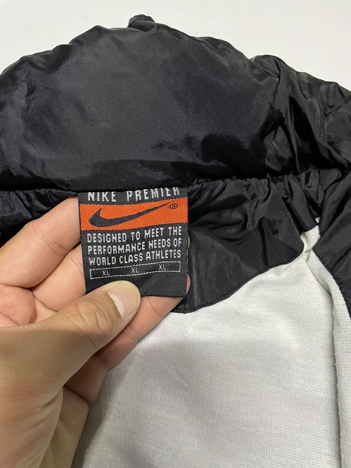 Nike × Vintage Nike Premier Just Do it Hidden hooded vintage jacket Size US L / EU 52-54 / 3 - 12 Thumbnail