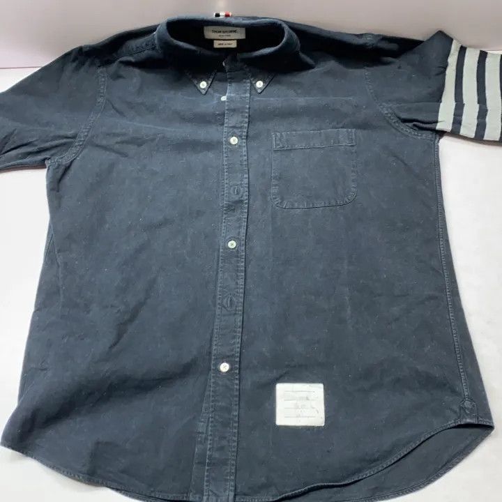 Thom Browne Thom Browne Classic Long Sleeve Shirt for Men -2507 Size US M / EU 48-50 / 2 - 5 Thumbnail