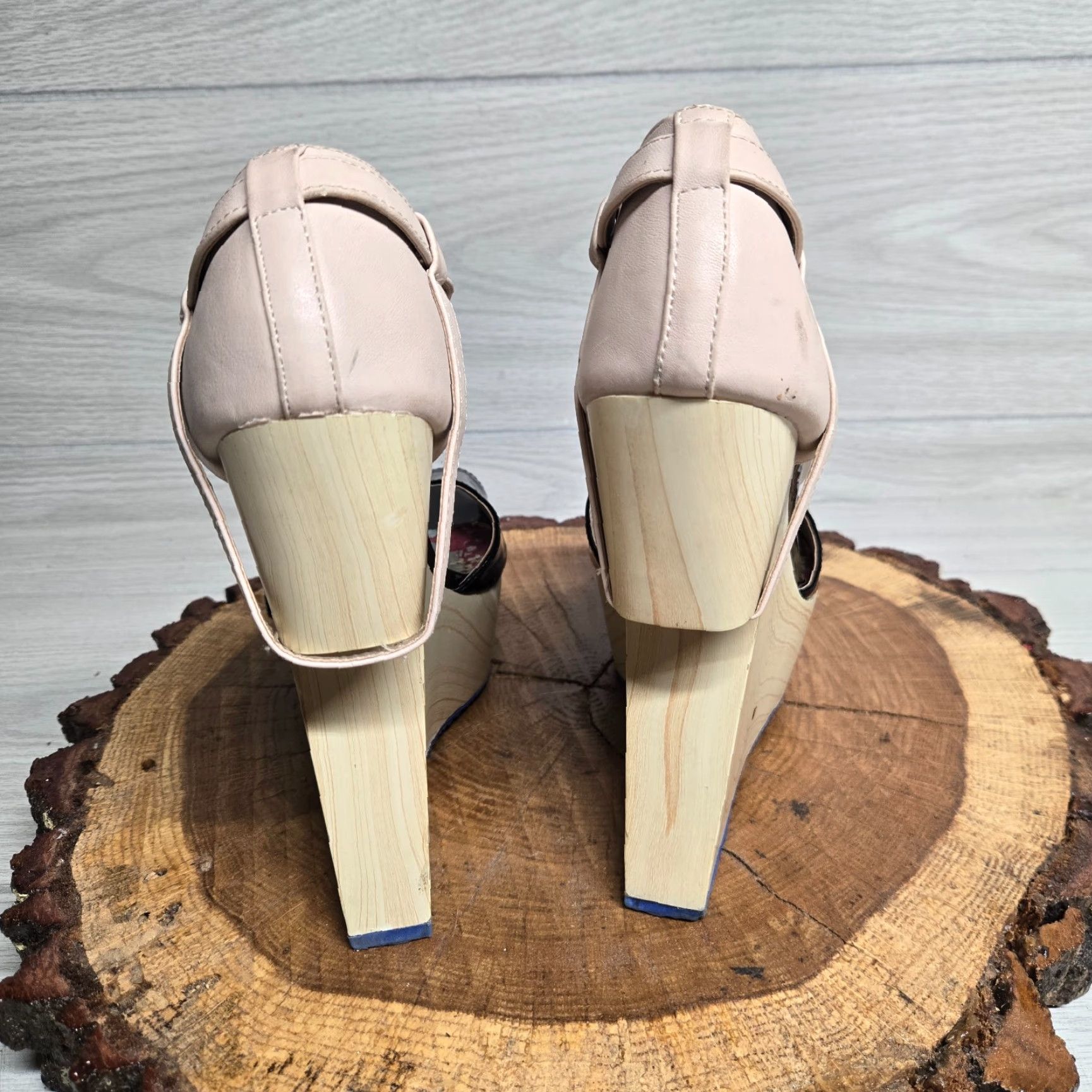 Vintage VINTAGE Qupid Platform Heels Black Adult Women's Size 9 Size US 9 / IT 39 - 4 Thumbnail