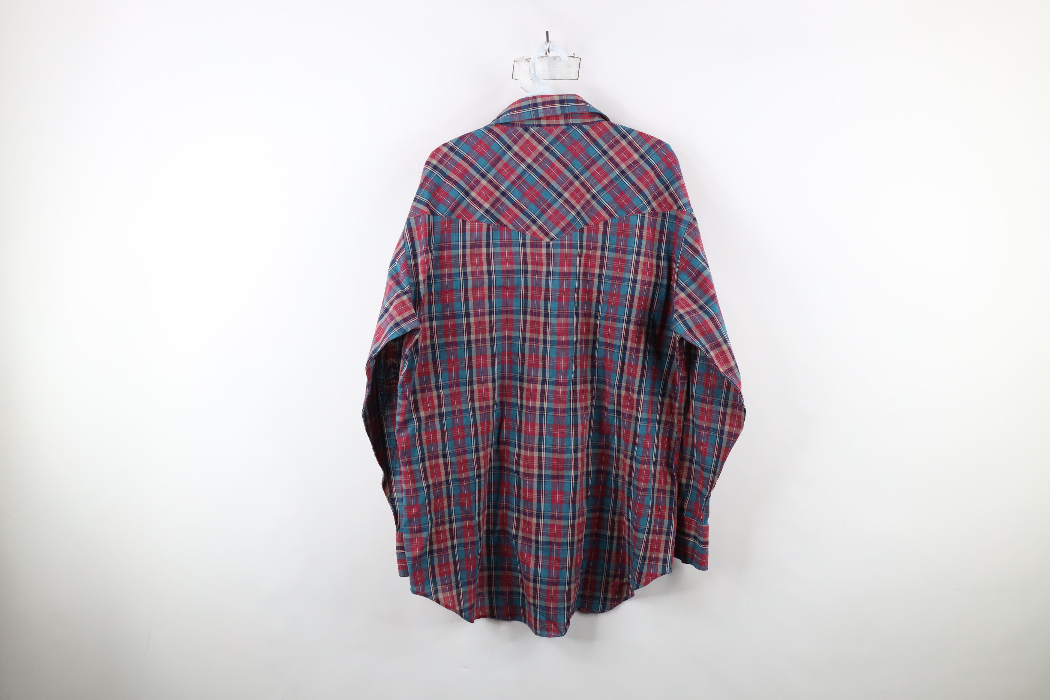 Vintage Vintage 90s Streetwear Western Cowboy Snap Button Shirt Size US L / EU 52-54 / 3 - 8 Thumbnail