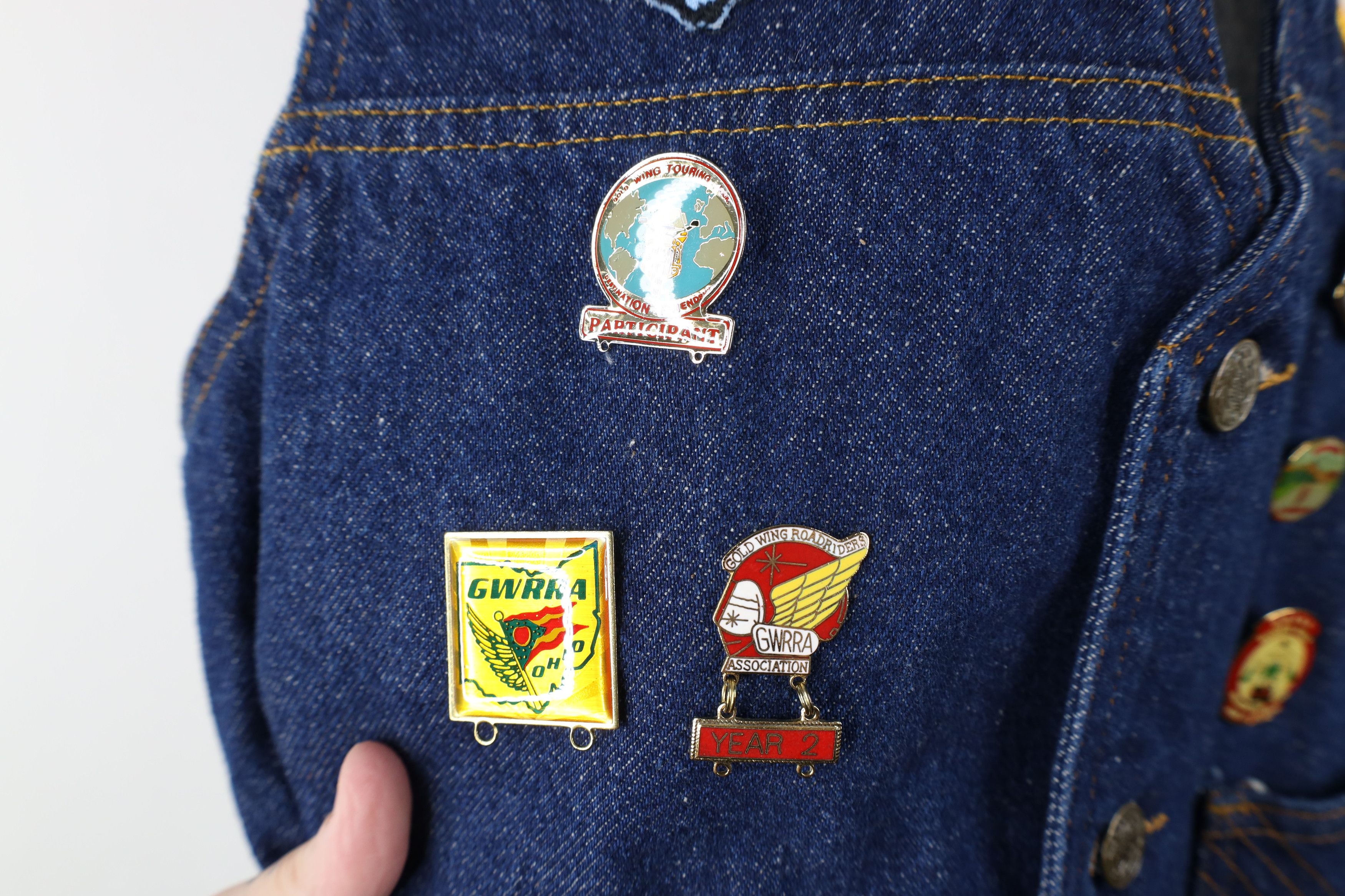 Vintage Vintage 70s Streetwear Gold Wing Road Riders Denim Vest USA Size M / US 6-8 / IT 42-44 - 6 Thumbnail
