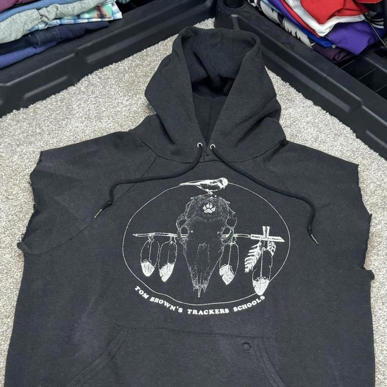 Vintage VTG 70s/80s Faded Tom Brown’s Trackers Schools Muscle Hoodie Size US M / EU 48-50 / 2 - 2 Thumbnail