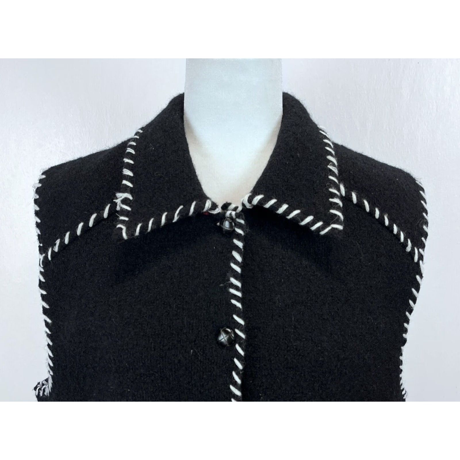 Vintage VINTAGE Cambridge Country Wool Vest Womens XL Black Size XL / US 12-14 / IT 48-50 - 5 Thumbnail
