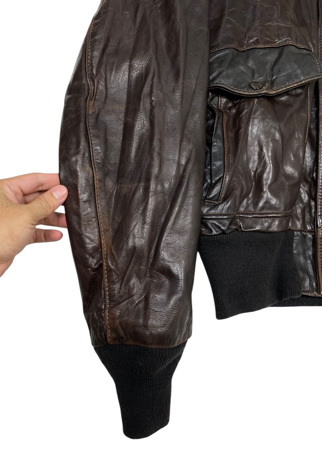 Schott Rare‼️ Vtg Schott N.Y.C G-1 Bomber Leather Fur Collar Usa Size US M / EU 48-50 / 2 - 17 Thumbnail