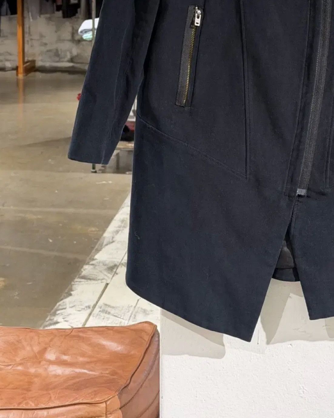 Helmut Lang Helmut Lang Dark Navy Suede Coat Jacket Size US M / EU 48-50 / 2 - 6 Thumbnail