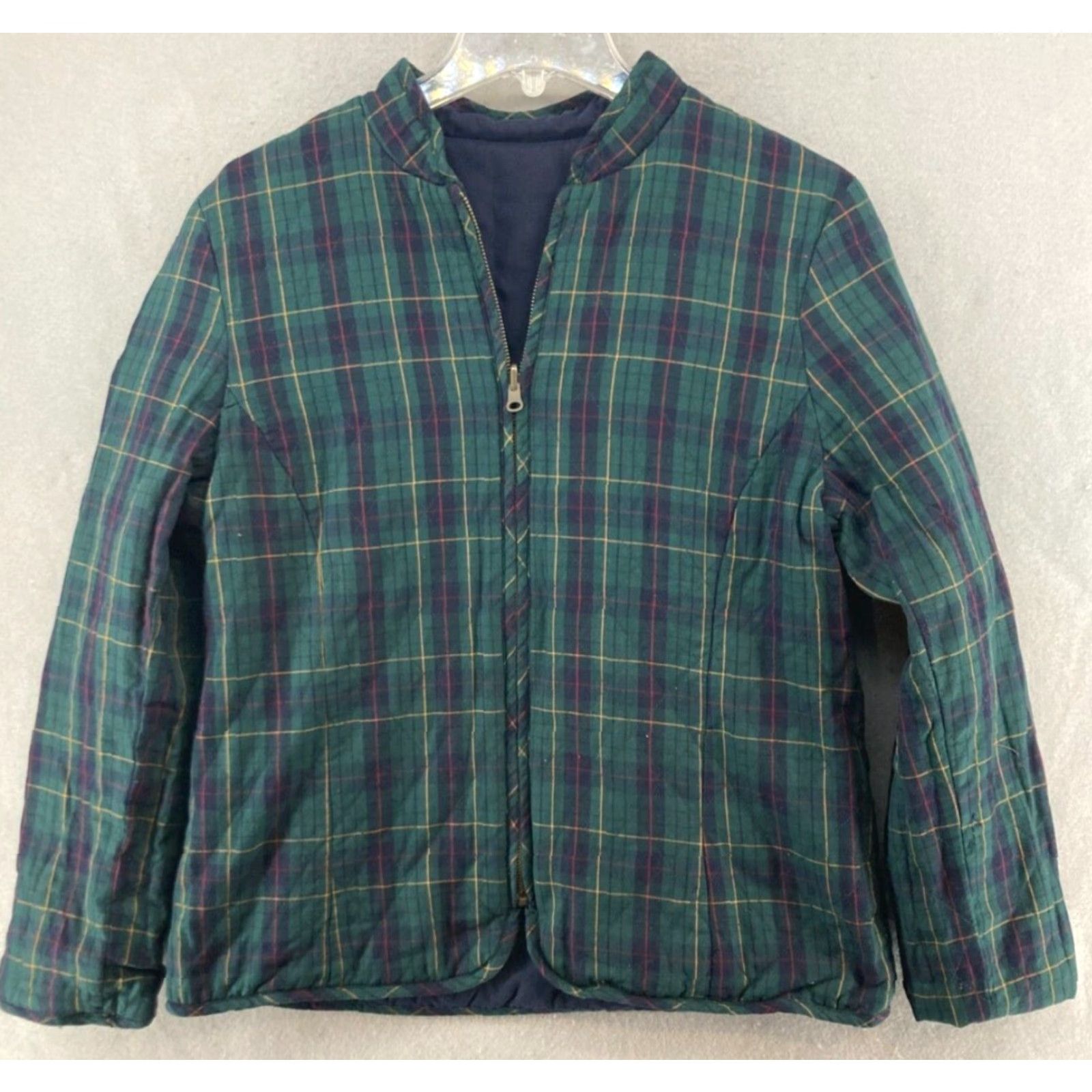 Pendleton Pendleton Womens Jacket Plaid Full Zip Lightweight M Blue Quilted Casual Fall Spring Women's Jacket Size M / US 6-8 / IT 42-44 - 2 Thumbnail