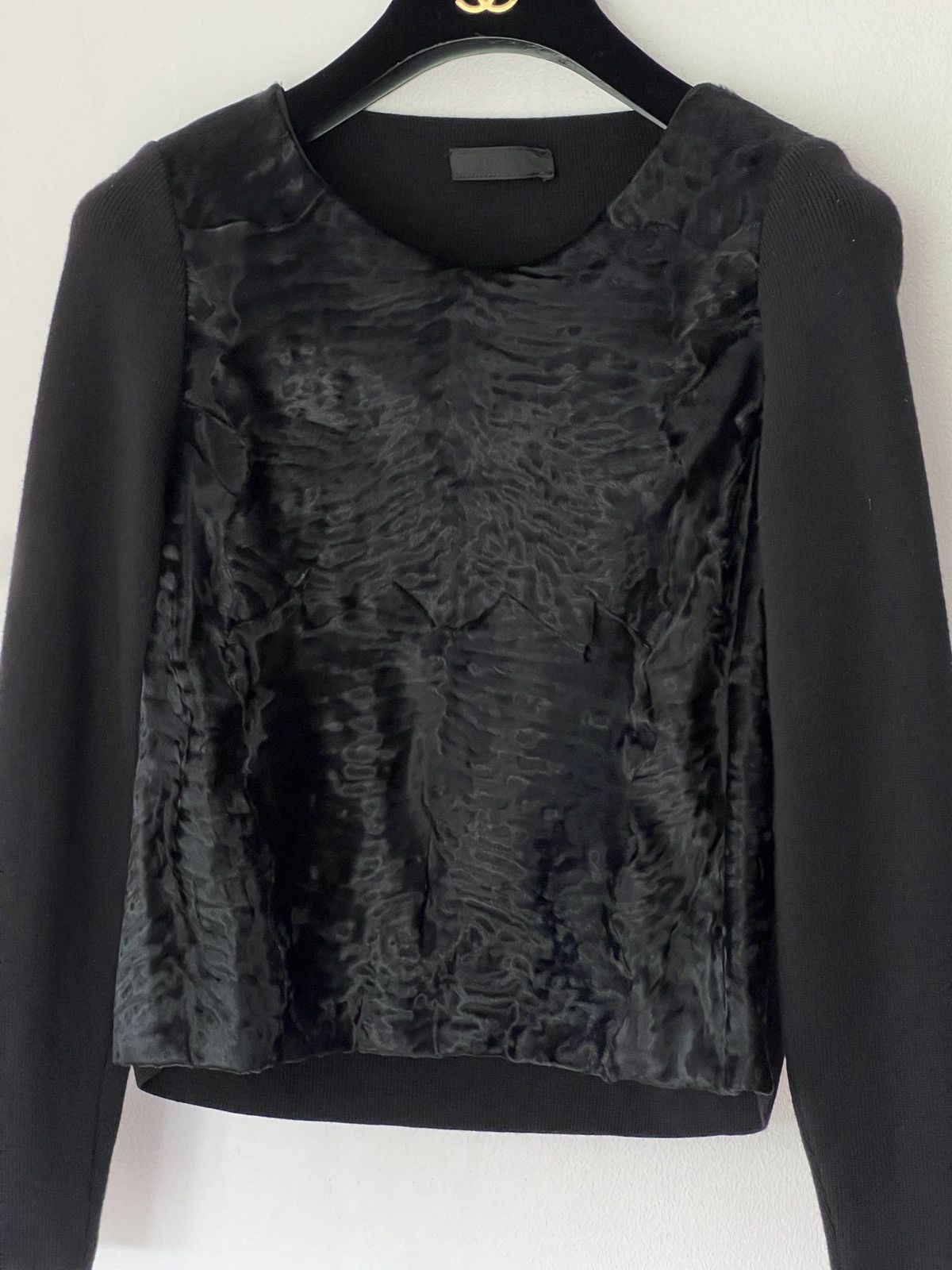 Prada Prada Fall 1998 astrakhan sweater Size S / US 4 / IT 40 - 1 Thumbnail