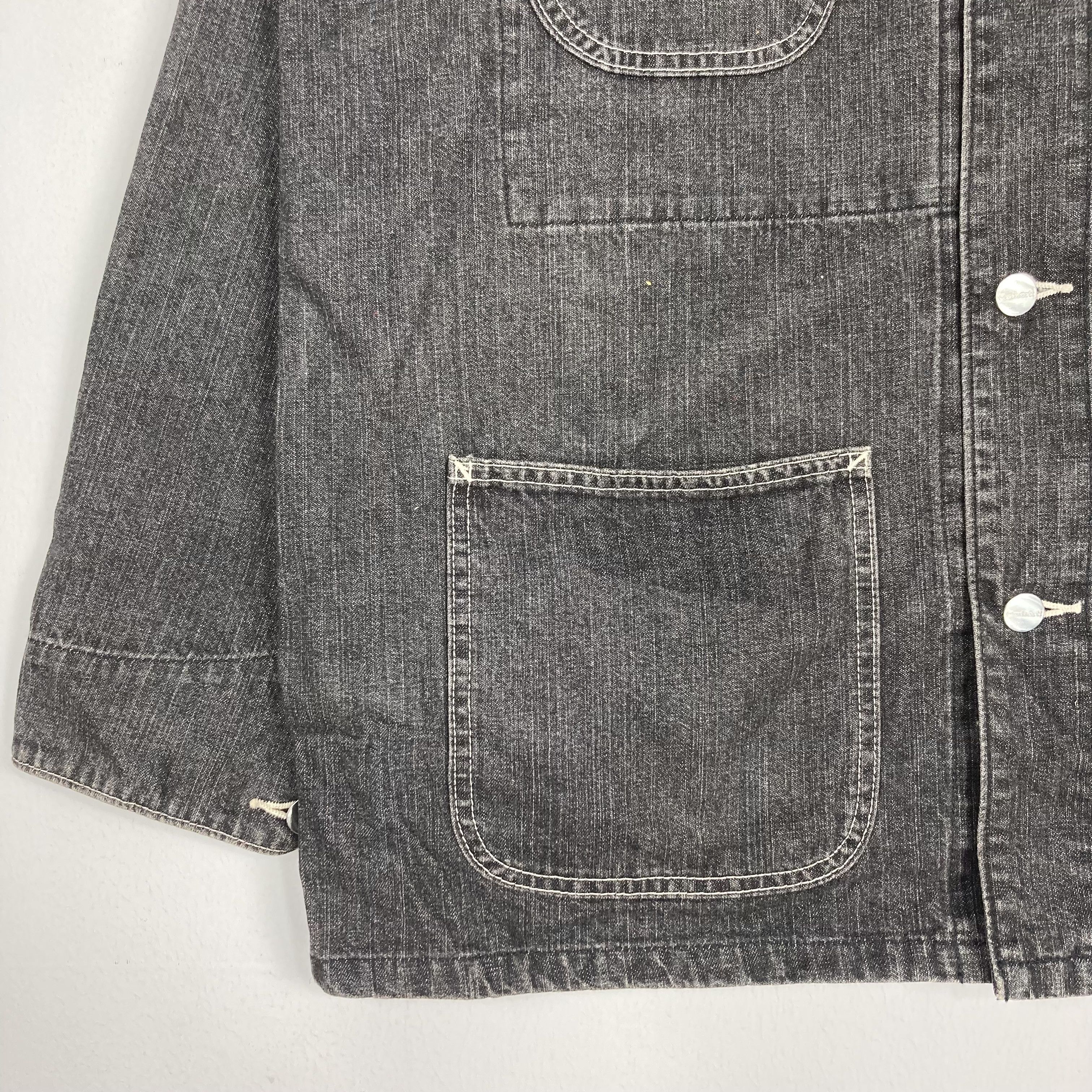 Carhartt Vintage CARHART Black Denim Chore Jacket Button Up Size US L / EU 52-54 / 3 - 4 Thumbnail