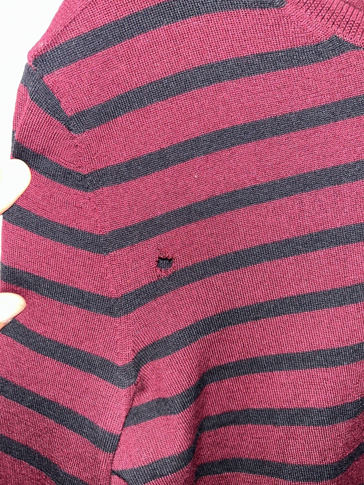 A.P.C. APC Striped Sweater Red/Black - Medium Size US M / EU 48-50 / 2 - 5 Thumbnail