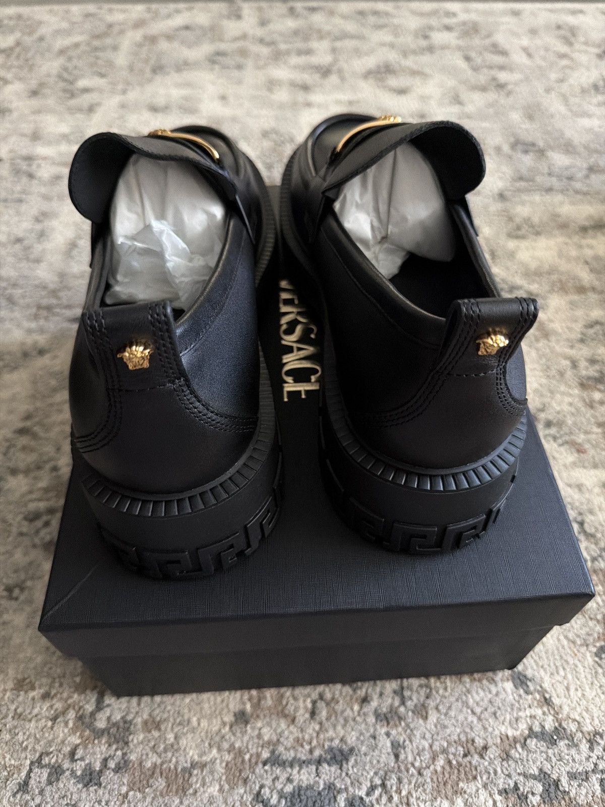 Versace Versace Medusa Leather Loafers Size US 12 / EU 45 - 3 Thumbnail