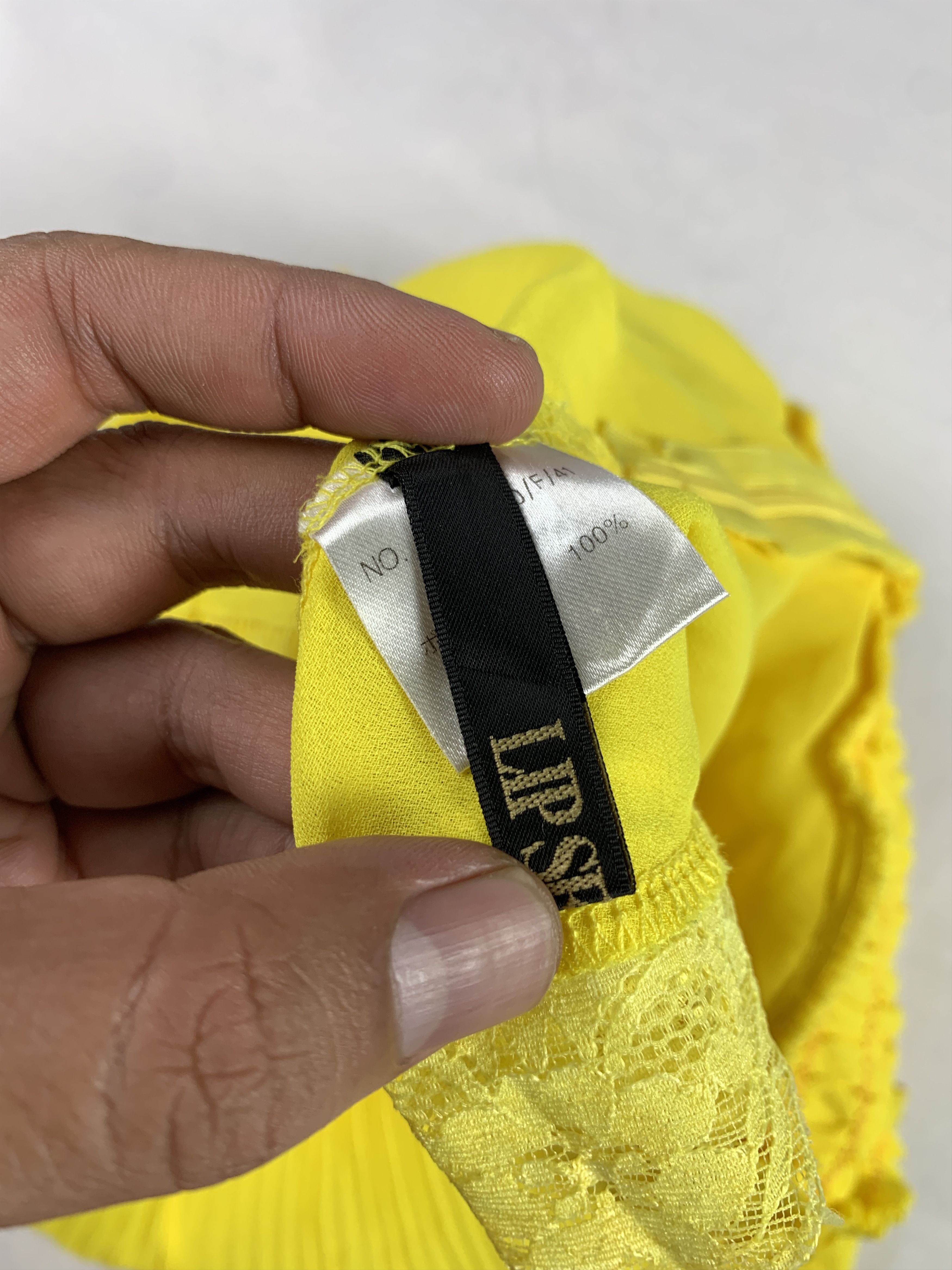 Lip Service Lip Service Yellow Pleated Trim Mini Skirt (26-29) Size 26" / US 2 / IT 38 - 9 Thumbnail