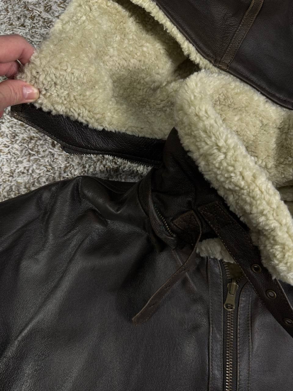 Wilsons Leather Vintage Wilsons Leather Genuine Leather Sherpa Lined Jacket Size US XXL / EU 58 / 5 - 5 Thumbnail