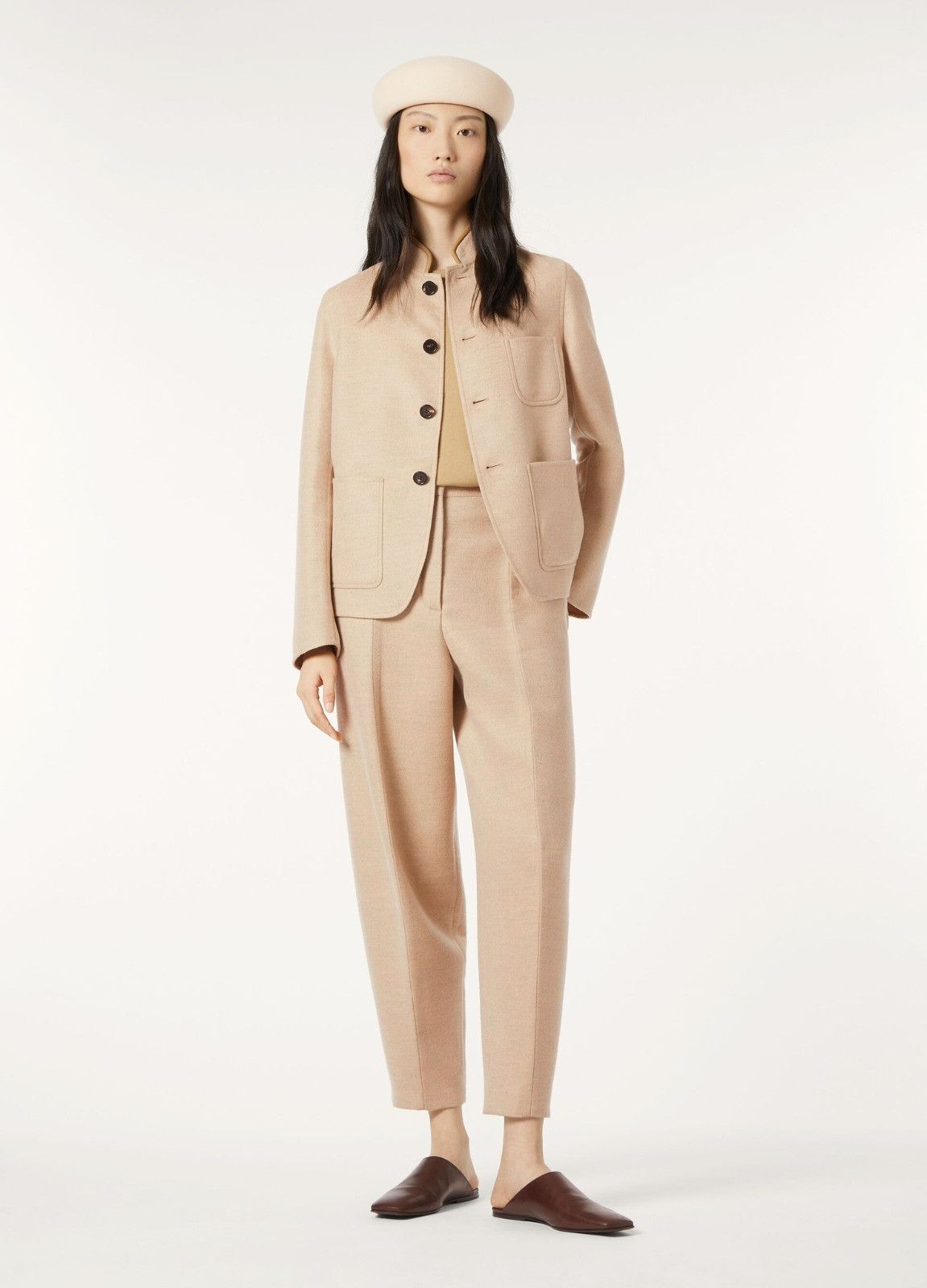 Loro Piana o1srvl11e0526 FAP0475 Dan Pant in Beige Size 27" / US 4 / IT 40 - 6 Thumbnail