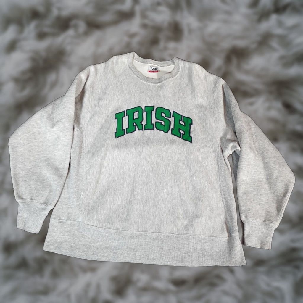 Lee VINTAGE Lee Crewneck Pullover Sweater Mens L Gray 90s Casual Fleece Size US L / EU 52-54 / 3 - 1 Thumbnail