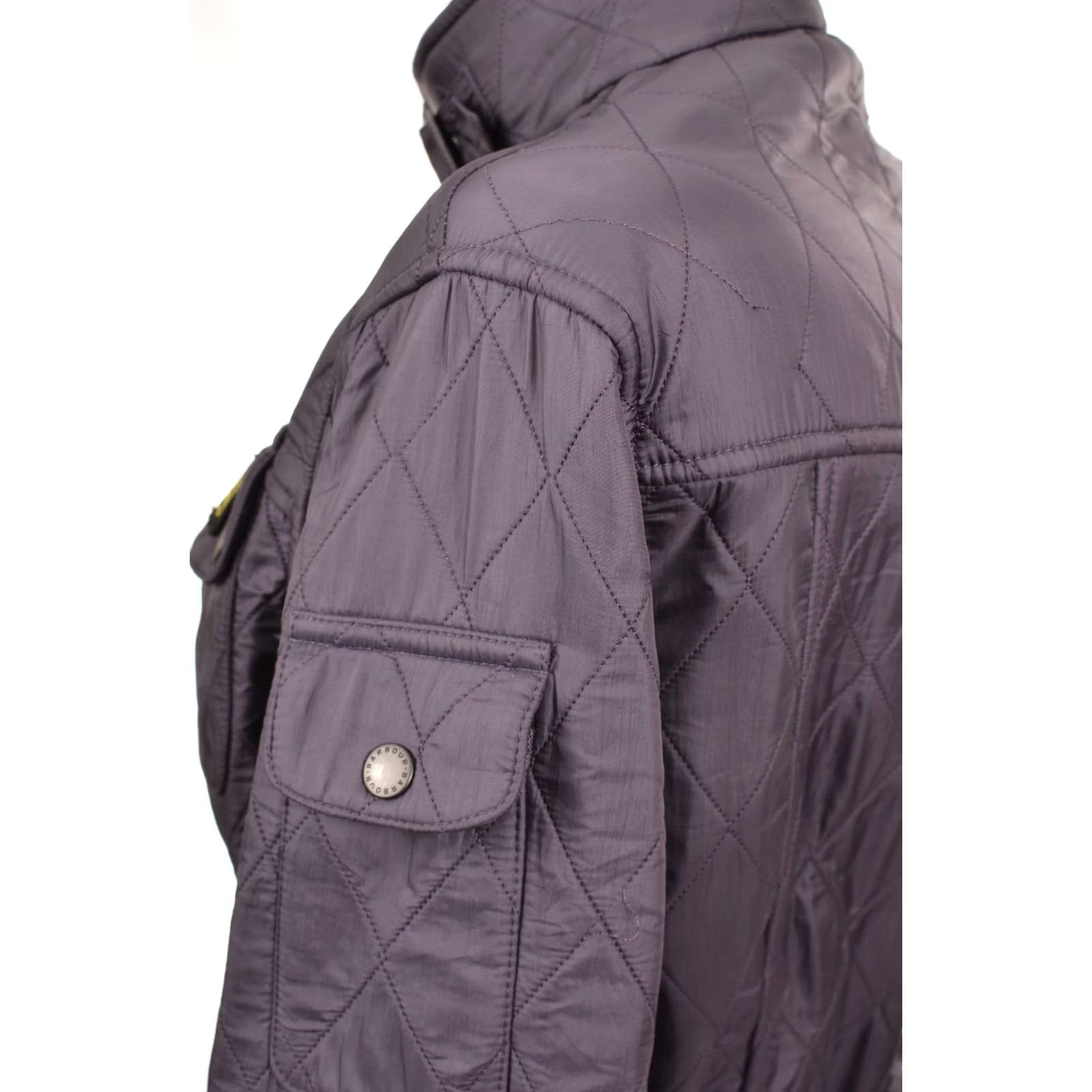 Barbour Barbour International Purple Quilted Belted Jacket Size UK 12 Womens Size XL / US 12-14 / IT 48-50 - 6 Thumbnail