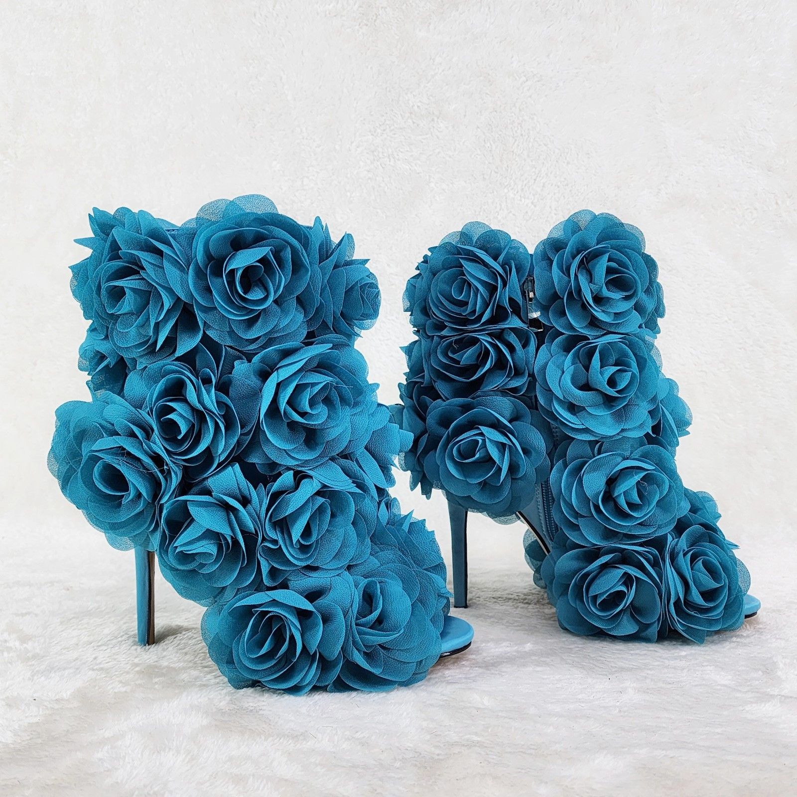 Other Beauty 3D Flowers Floral High Heel Elegant Evening Party An Size US 9 / IT 39 - 5 Thumbnail