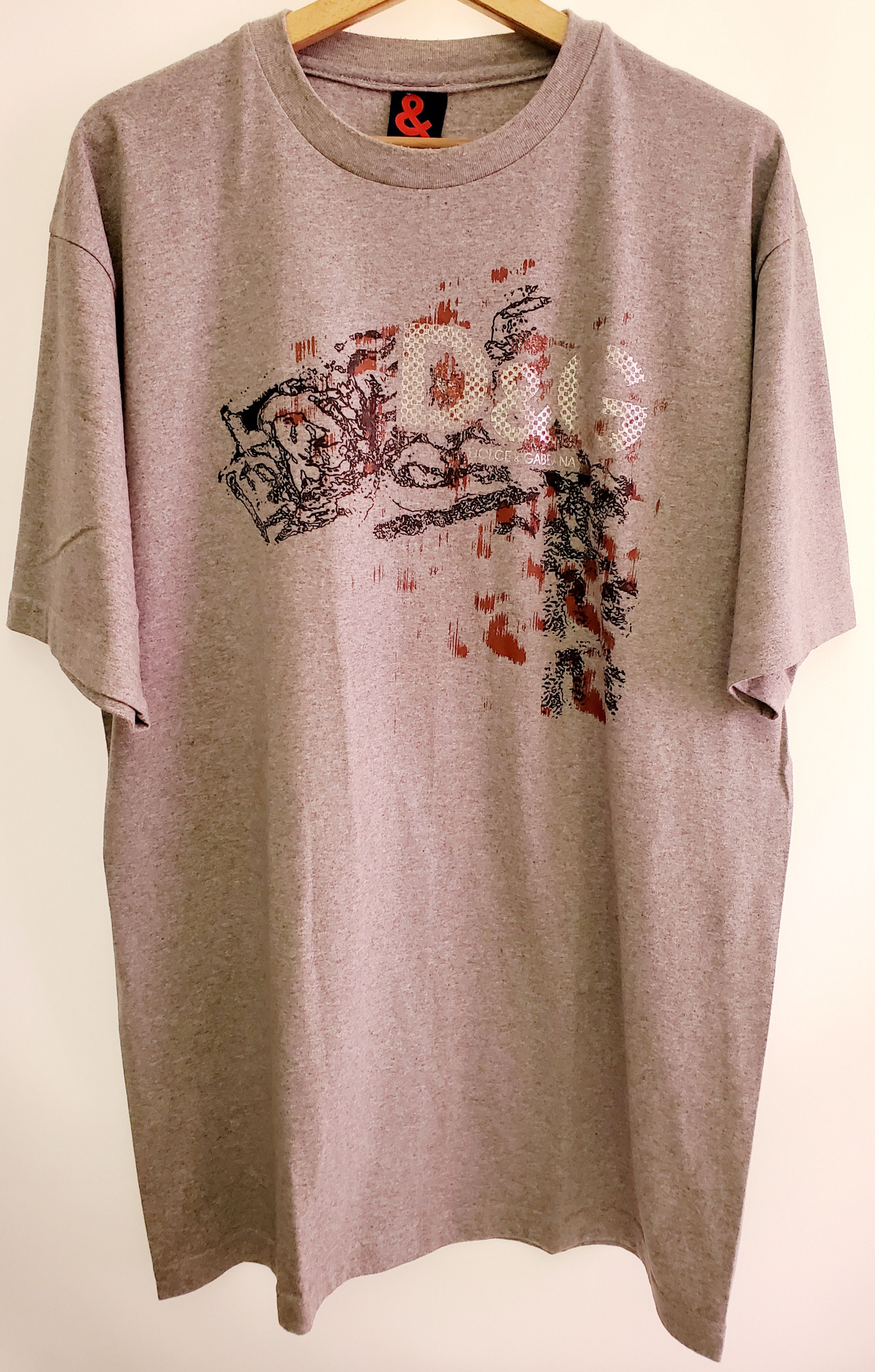 Dolce & Gabbana × Vintage Vintage Dolce & Gabbana Hype Y2k Streetwear Style T-shirt Xl Size US XL / EU 56 / 4 - 1 Thumbnail
