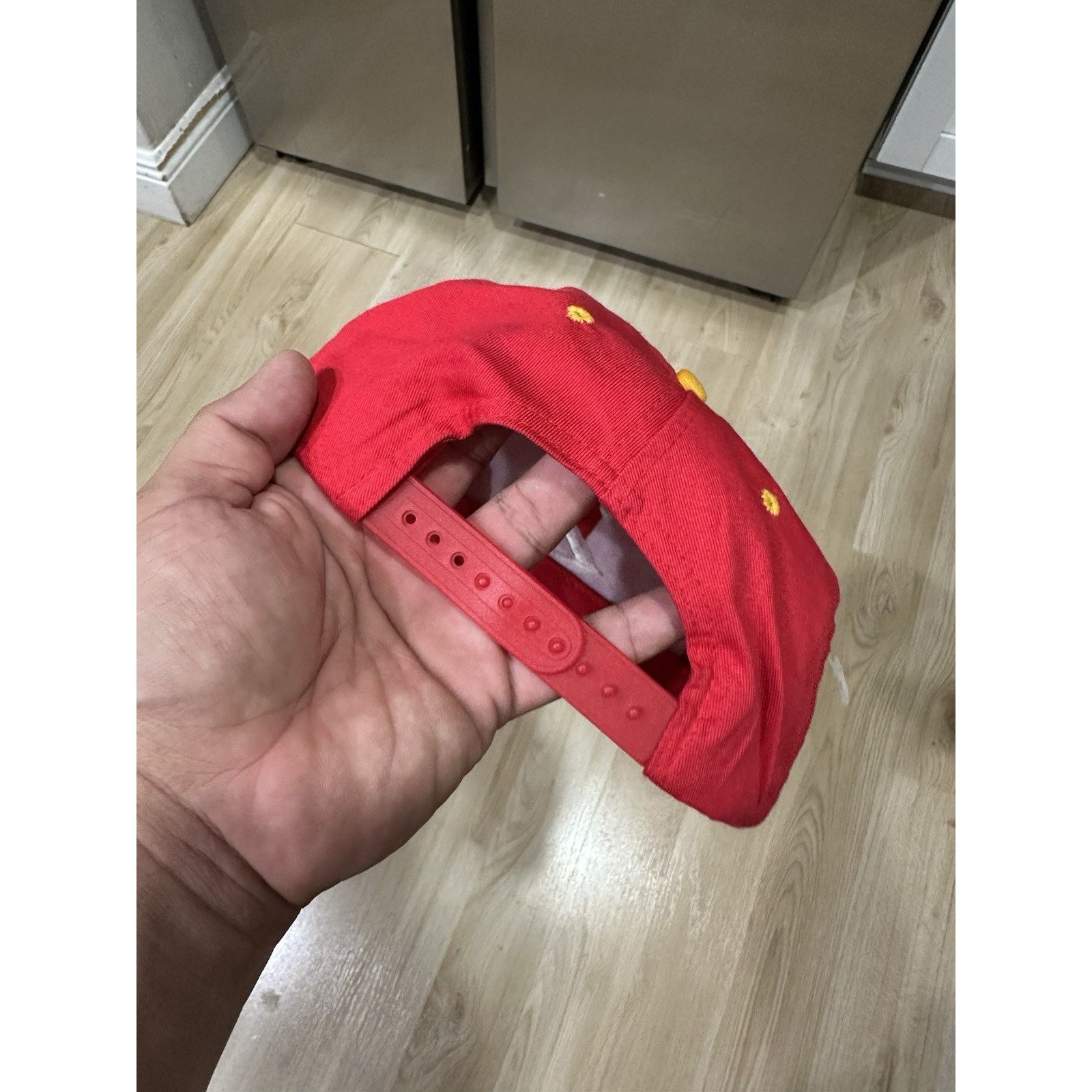 NBA VTG 90s Atlanta Hawks NBA Red Snapback Hat Cap by AJD Size ONE SIZE - 3 Thumbnail