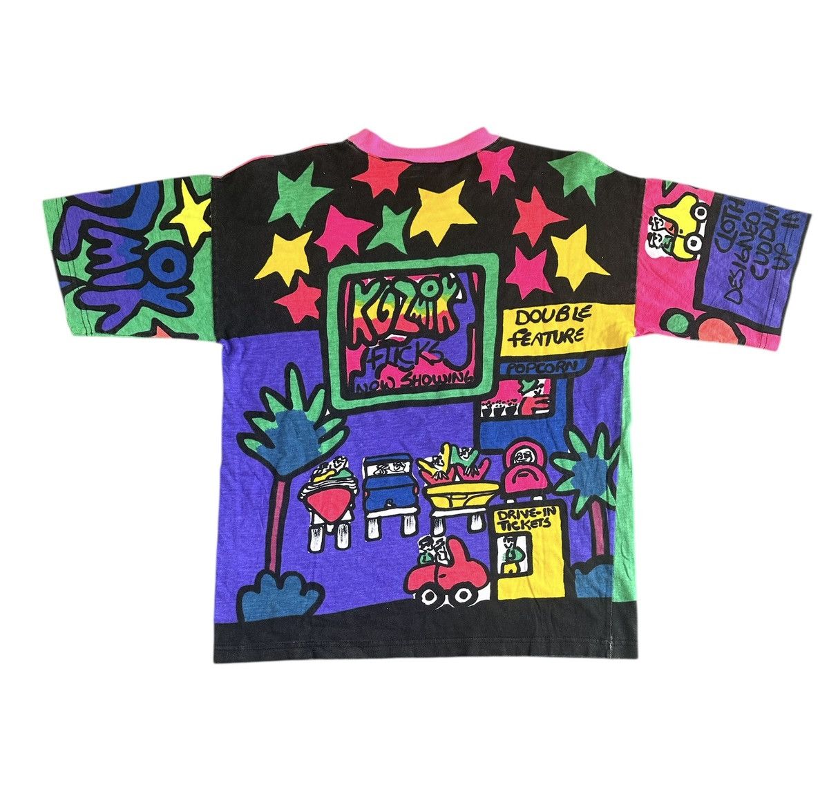 Vintage Vtg 90s Kozmik art tee multicolour Size US L / EU 52-54 / 3 - 2 Thumbnail