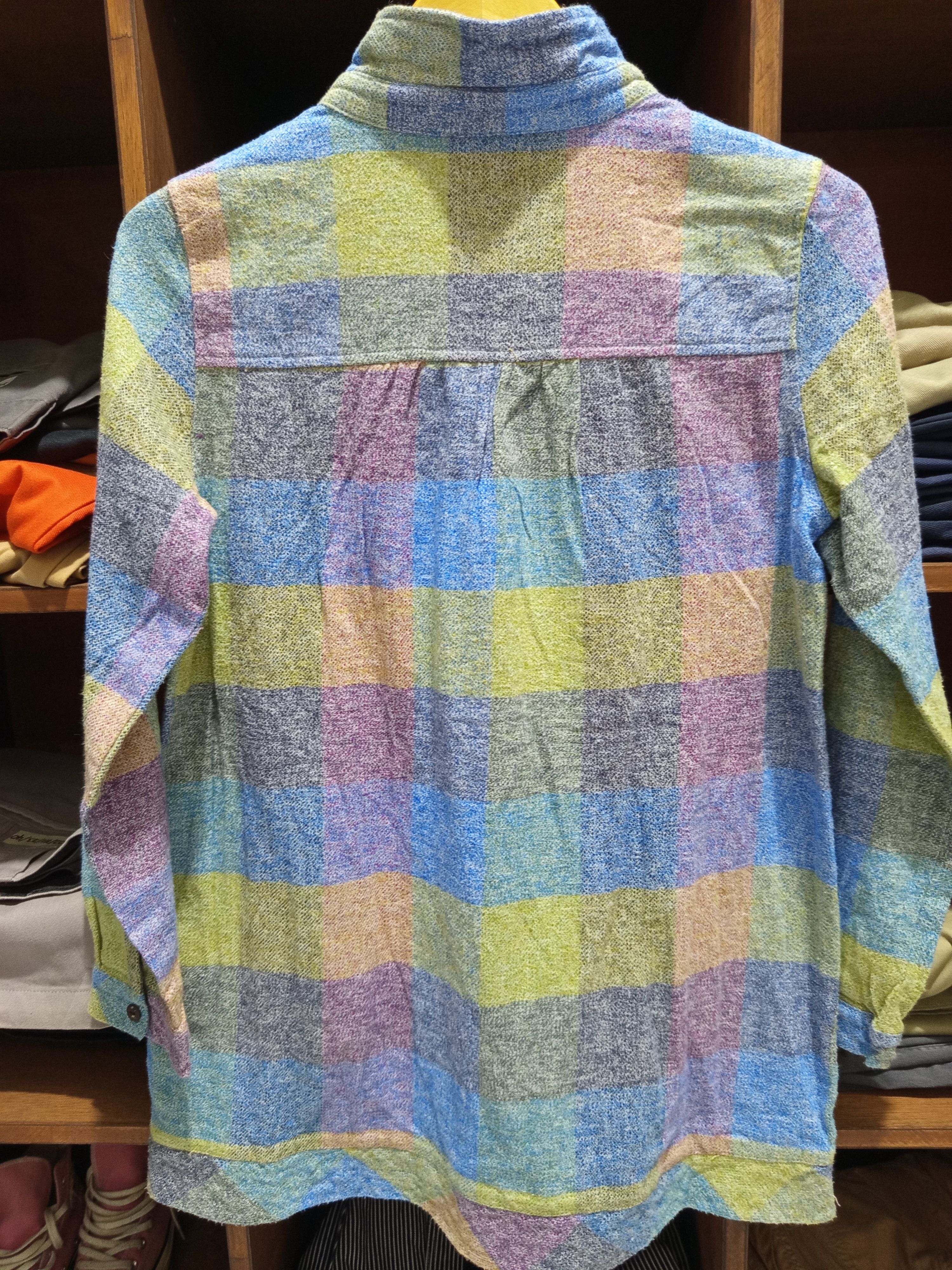 Japanese Brand Vintage Quelle Chance Pastel Plaid Pullover Shirt Size M / US 6-8 / IT 42-44 - 6 Thumbnail