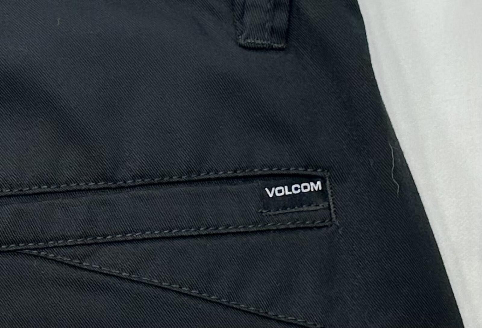 Volcom Volcom Flat Embroidered Cotton/Poly Chinos Black Mens 42/34 Size US 42 / EU 58 - 6 Thumbnail