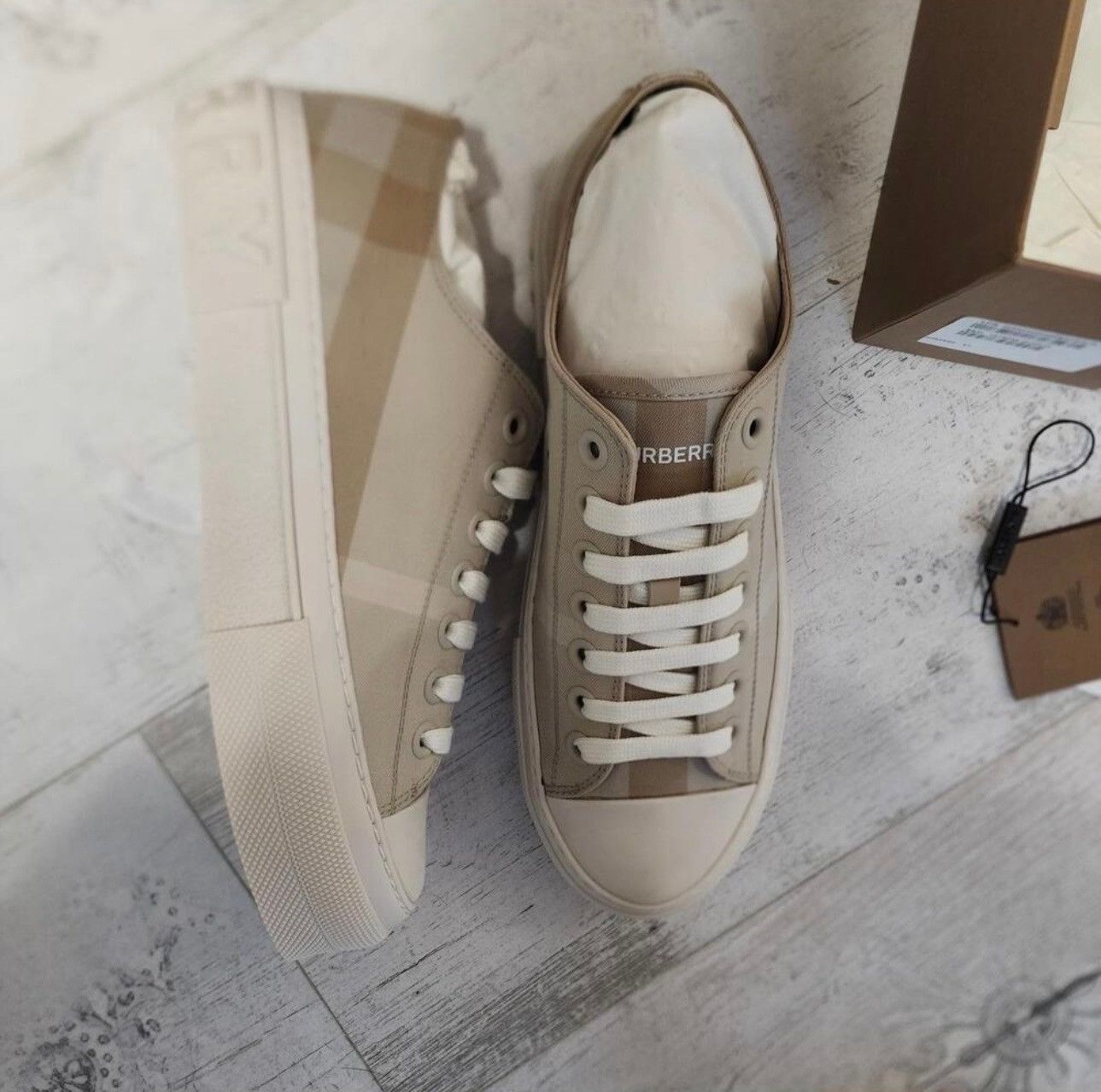 Burberry Burberry Jack Vintage Check Platform Low Top Sneakers NWT Size US 11 / IT 41 - 2 Thumbnail
