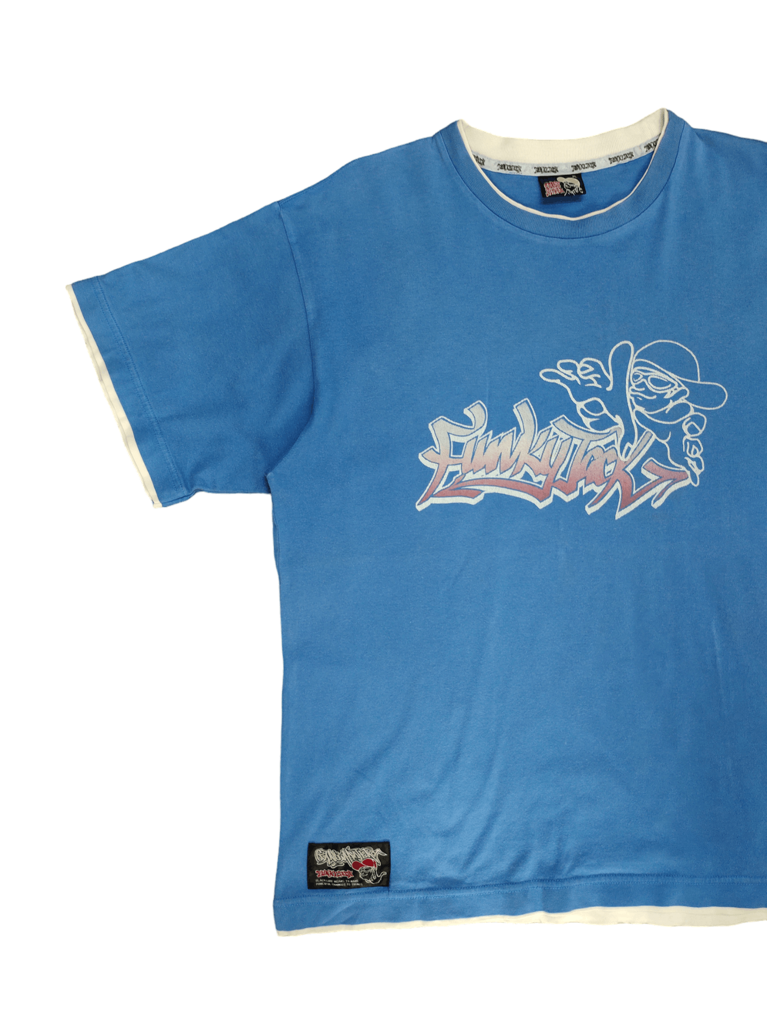 JNCO Vintage Funky Jack Grass Hither Streetwear Hip Hop T-Shirt Size US L / EU 52-54 / 3 - 6 Thumbnail