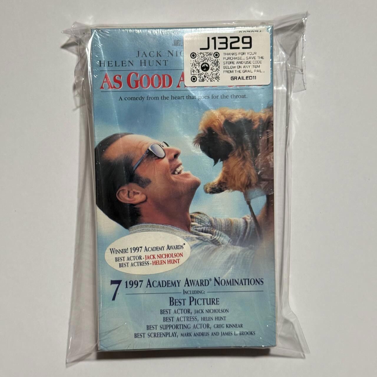 Designer 1997 DS AS GOOD AS IT GETS VHS SEALED Tristar Watermark Size ONE SIZE - 7 Thumbnail