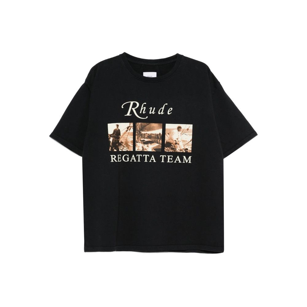 Rhude Rhude BLACK T-Shirts & Vests - T-Shirts Size US M / EU 48-50 / 2 - 1 Thumbnail