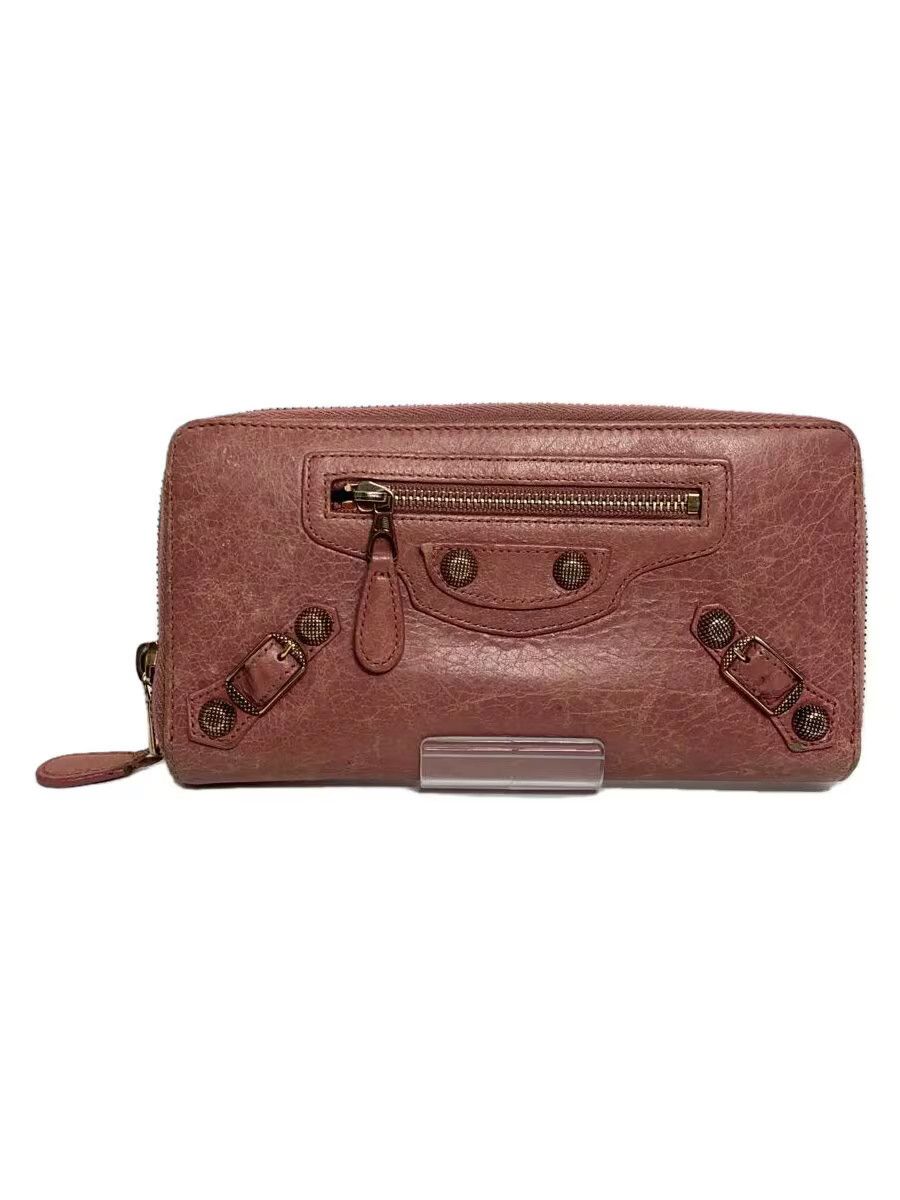 Balenciaga Balenciaga Sheepskin Long Wallet Pink Size ONE SIZE - 1 Thumbnail