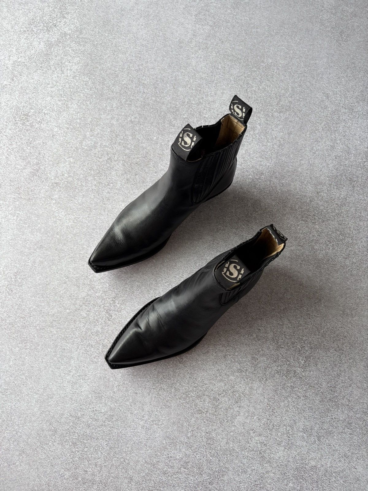Sendra Sendra 1692 Cowboy Leather Black Boots Ibiza Heel Size Us 7 Size US 7 / IT 37 - 4 Thumbnail