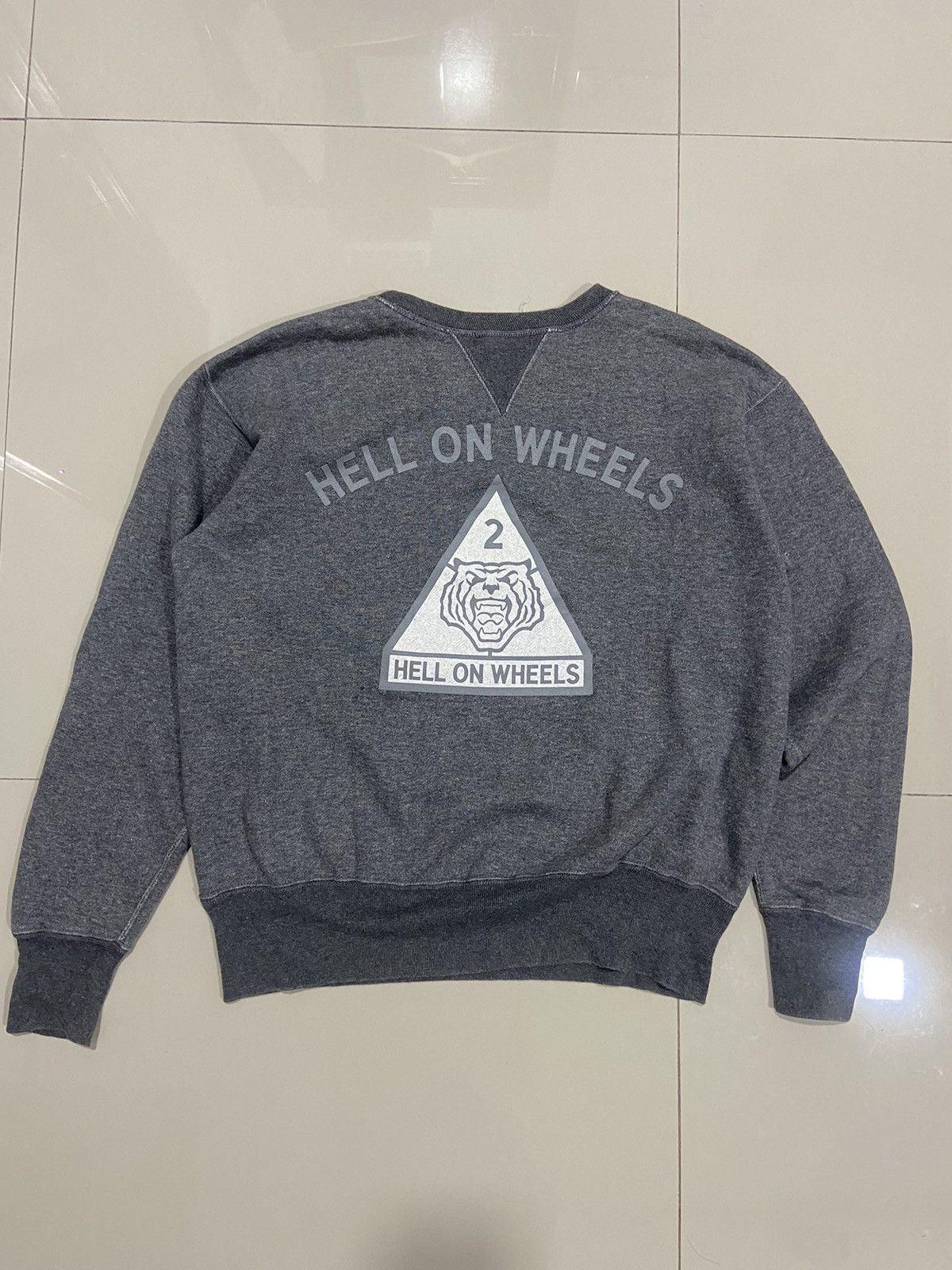 The Real McCoy's Vintage OG Pherrows 50’s Repro ‘Hells On Wheels Crewneck Size US L / EU 52-54 / 3 - 2 Thumbnail