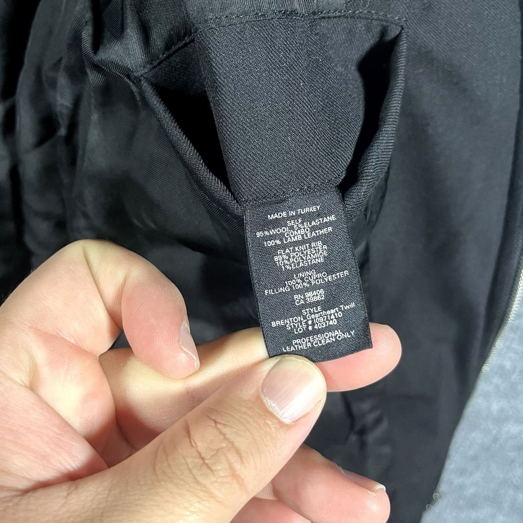 Theory Theory Jacket Bomber Jacket Men Small Black Wool Lamb Leather Sleeves Modern Coat Size US S / EU 44-46 / 1 - 4 Thumbnail
