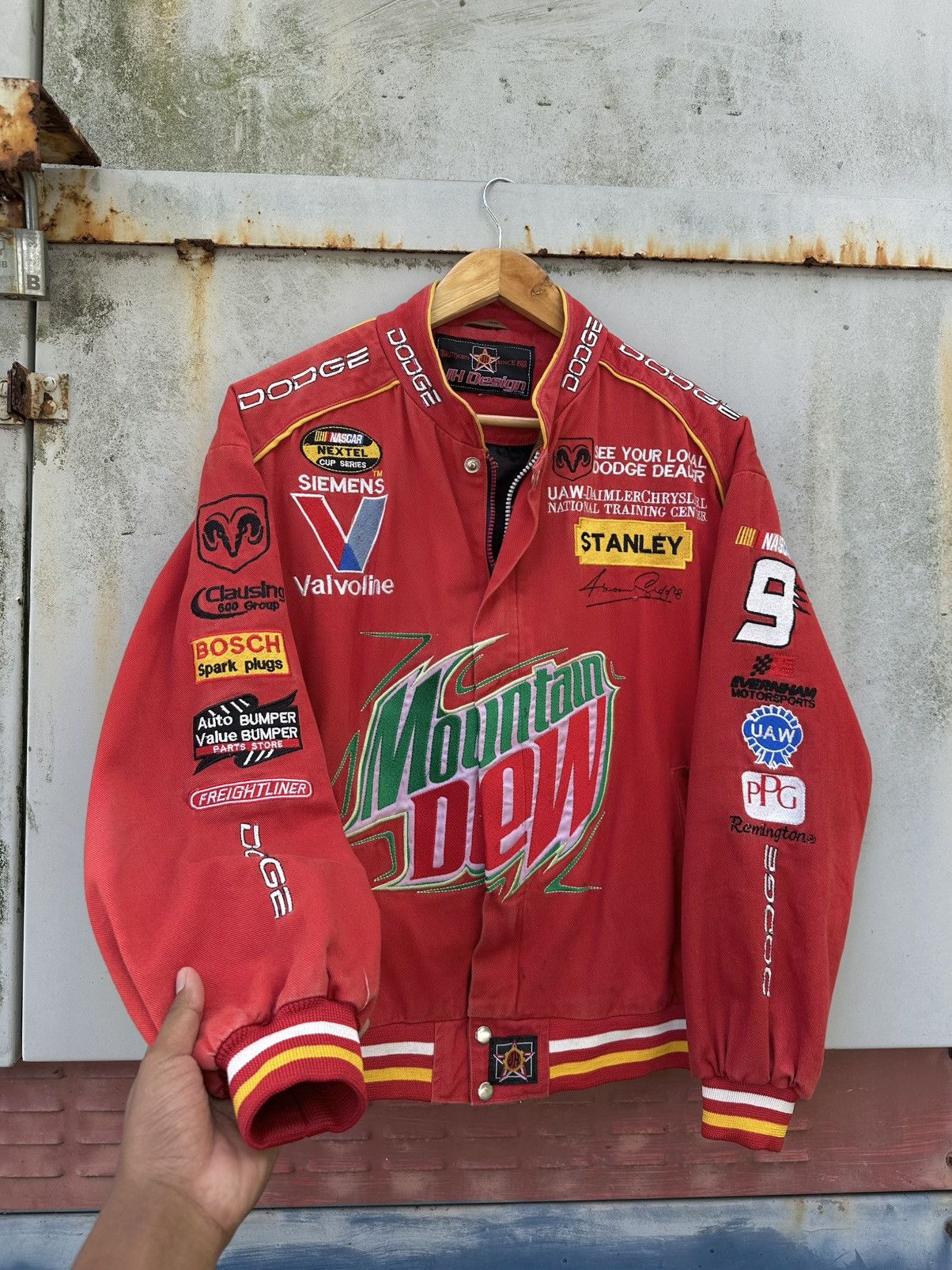 NASCAR 👹Vintage Faded NASCAR Mountain Dew Racing Bomber Jacket Size US L / EU 52-54 / 3 - 6 Thumbnail