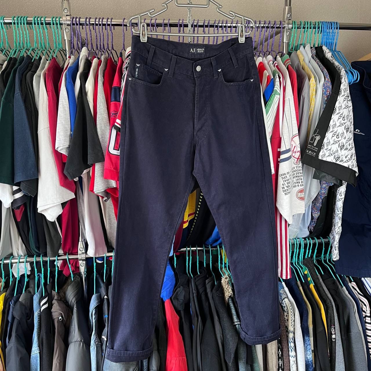 Armani × Designer × Vintage Vintage Armani Jeans Denim Navy Blue Pants Size 32 Size US 32 / EU 48 - 6 Thumbnail
