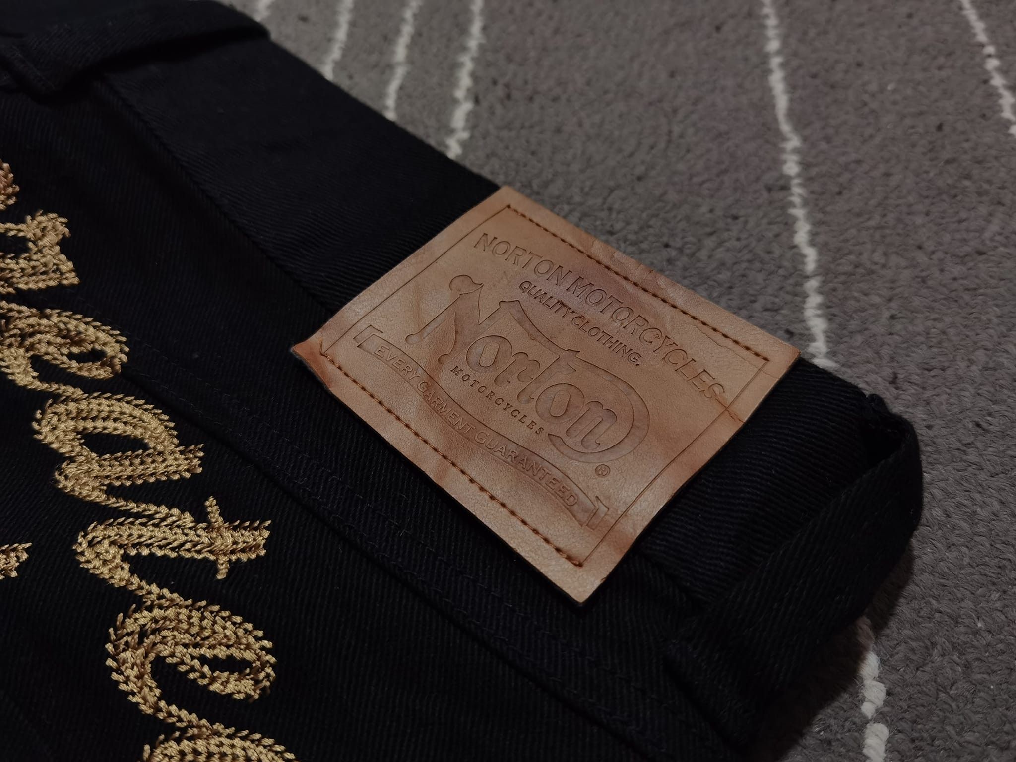 Norton NORTON motorcycles 3q black jeans W34 2185 Size US 34 / EU 50 - 8 Thumbnail